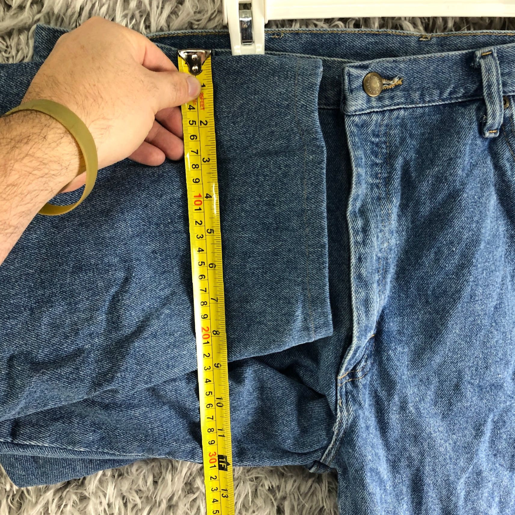 Wrangler Wrangler Jeans Mens 38x30 Mid Rise Straight Leg Medium Wash Blue Denim Jeans Size US 38 / EU 54 - 4 Thumbnail