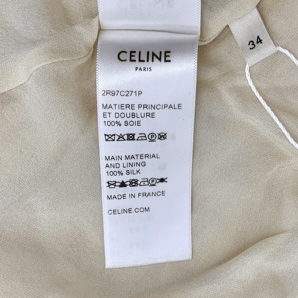 Celine Celine 22 collection Light yellow floral silk dress Size XS / US 0-2 / IT 36-38 - 8 Thumbnail