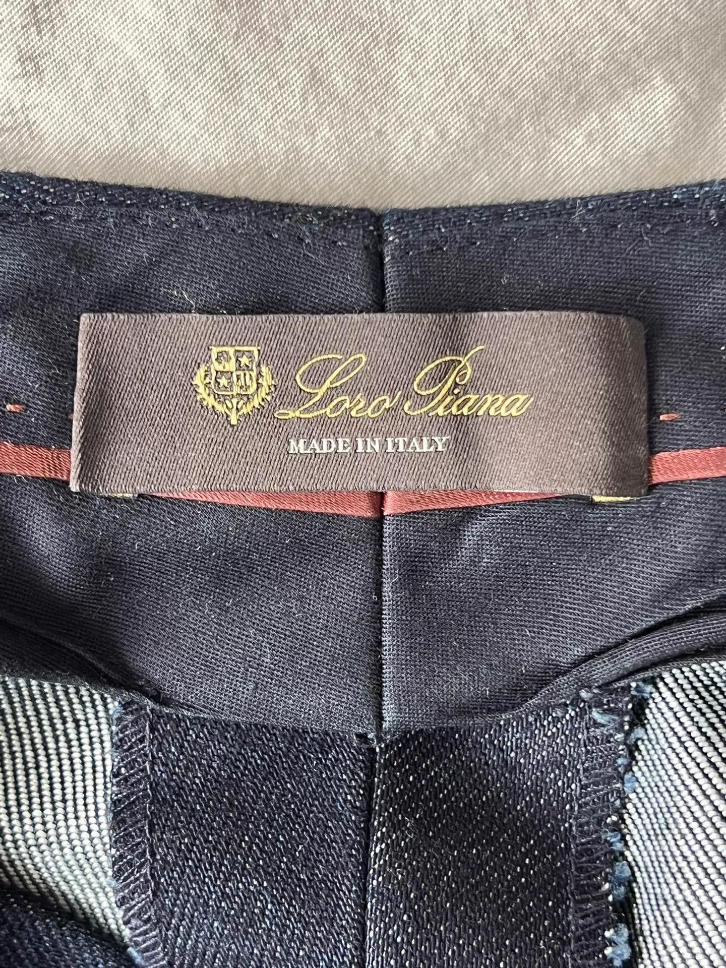 Loro Piana Loro Piana Dark Blue Wide-Leg Jeans Women's 38 MINT Size 26" / US 2 / IT 38 - 6 Thumbnail