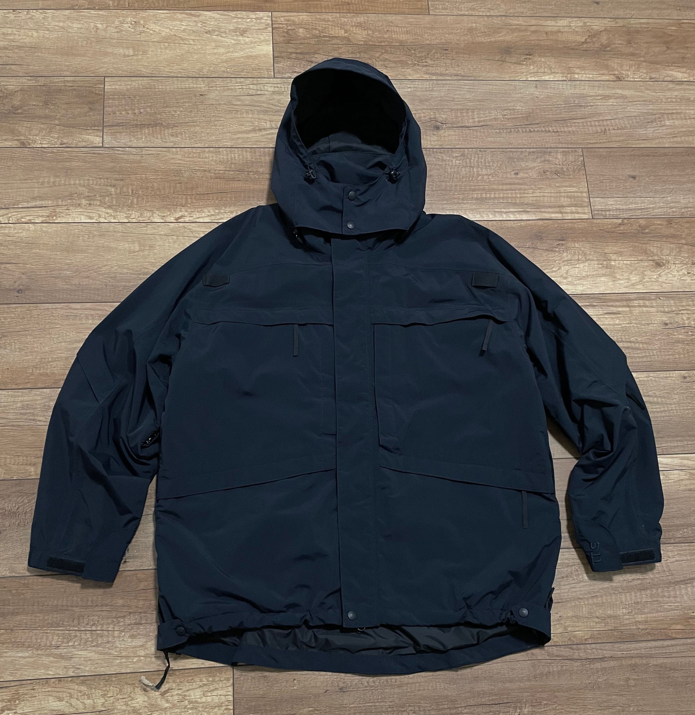 5.11 5.11 Five Eleven Black Military Tactic Hooded 3 in 1 Jacket Size US XL / EU 56 / 4 - 2 Thumbnail