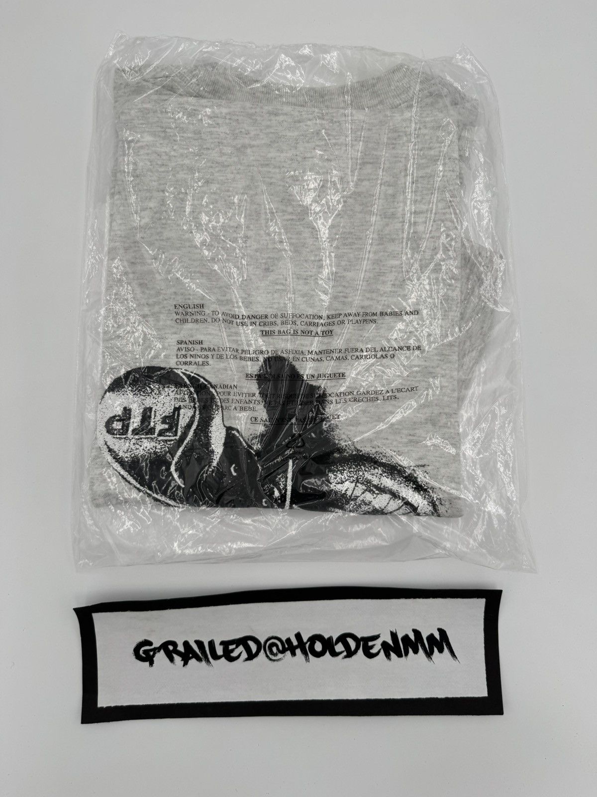 Fuck The Population FTP Pupil Tee Ash Grey Size US L / EU 52-54 / 3 - 8 Thumbnail