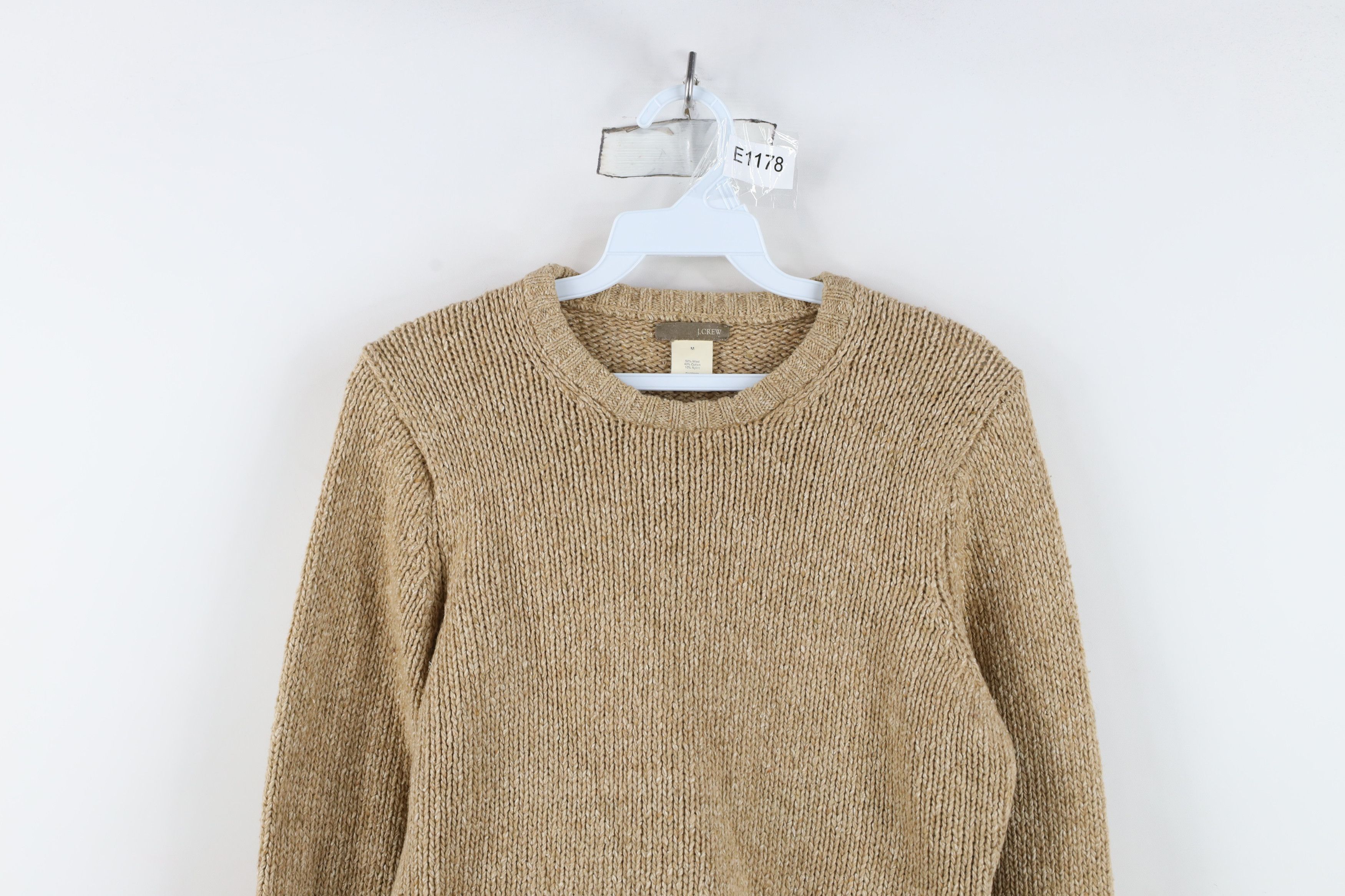 J.Crew Vintage 90s J Crew Wool Blend Ribbed Knit Crewneck Sweater Size M / US 6-8 / IT 42-44 - 2 Thumbnail