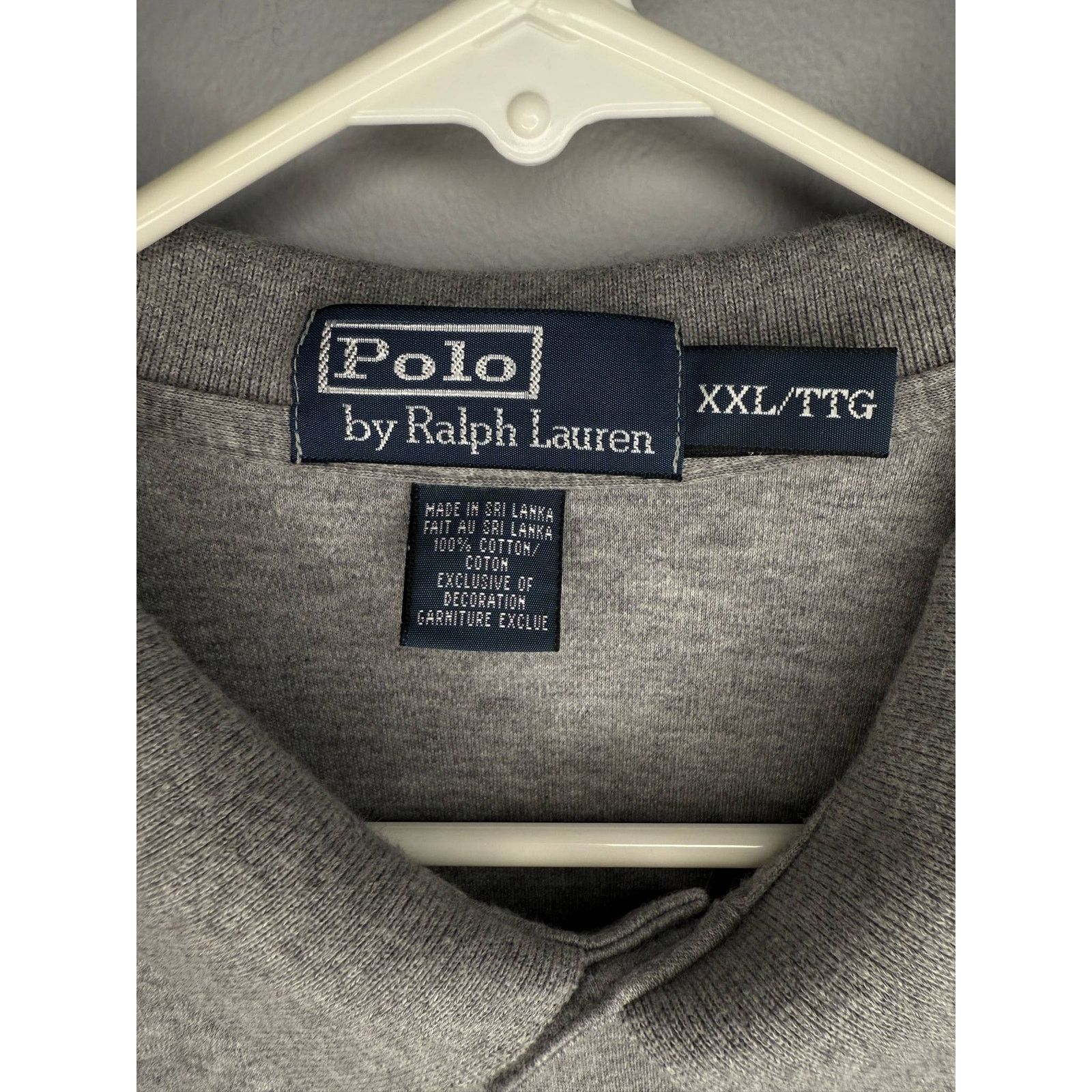 Polo Ralph Lauren POLO Ralph Lauren Classic Fit Cotton Polo Gray Men's XXL Size US XXL / EU 58 / 5 - 7 Thumbnail