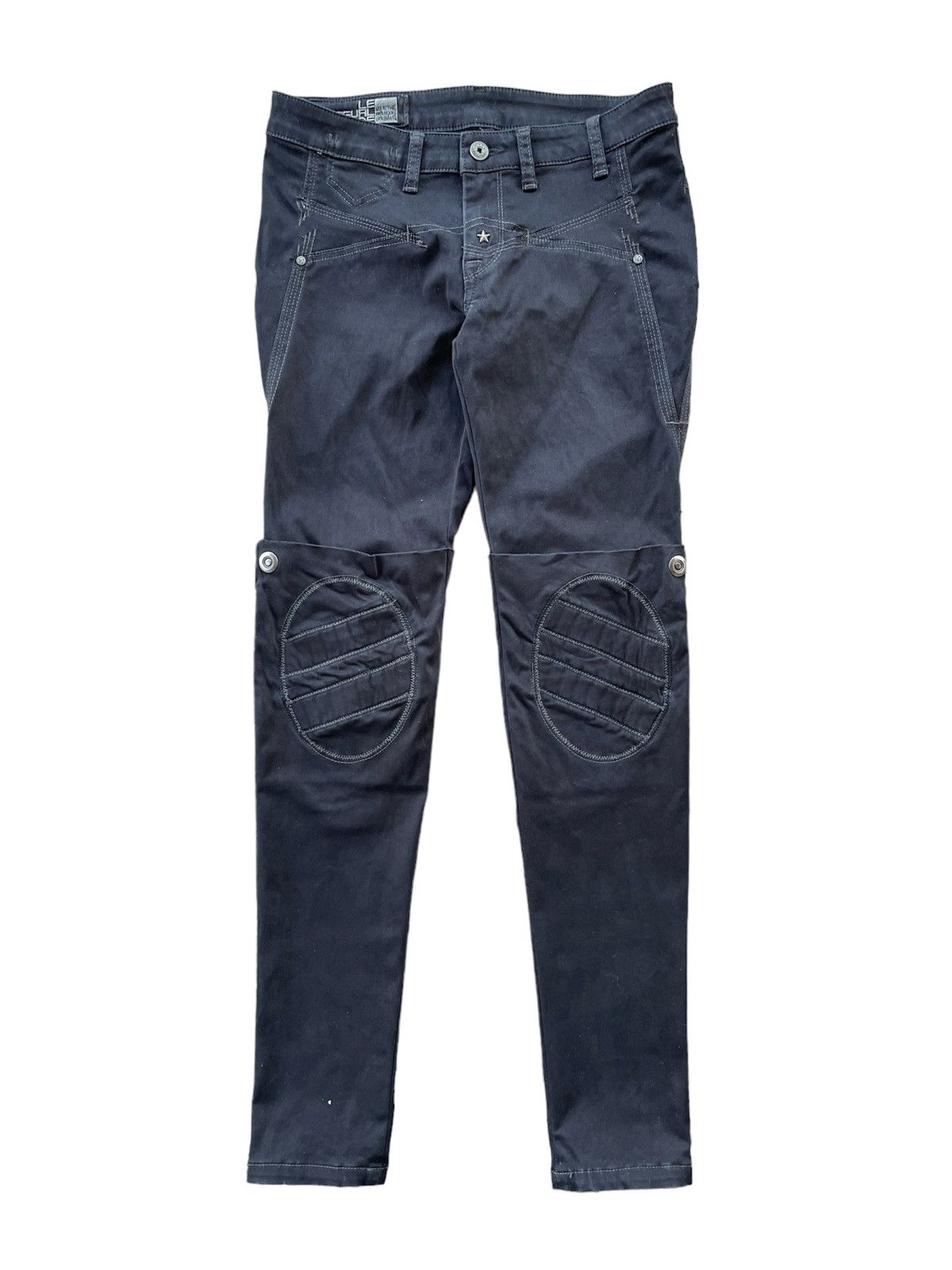 image of 14Th Addiction x Beauty Beast Marithe Francois Girbaud Biker Hybrid Pants in Black, Men's (Size 29)