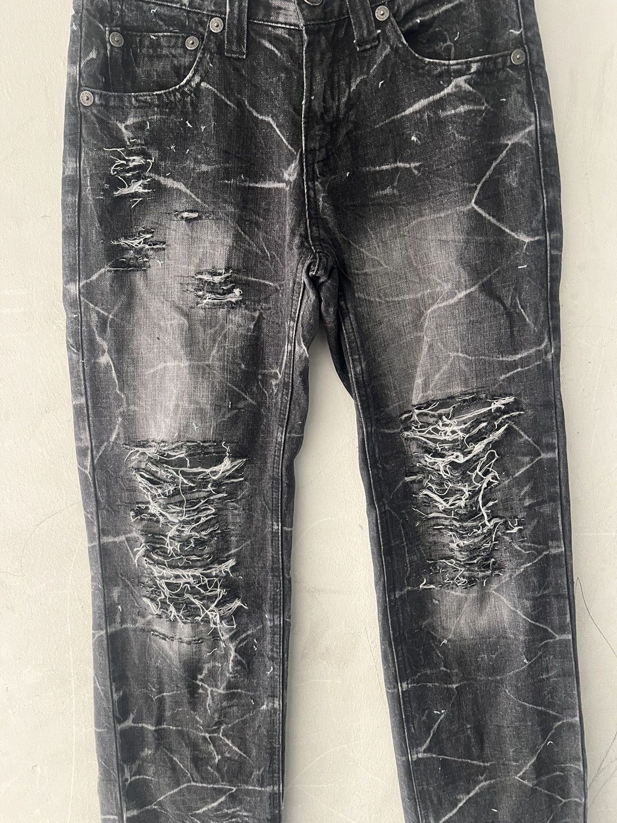 Japanese Brand × Vintage UNBRAND RIPPED DISTRESSED DENIM PANT Size US 28 / EU 44 - 3 Thumbnail