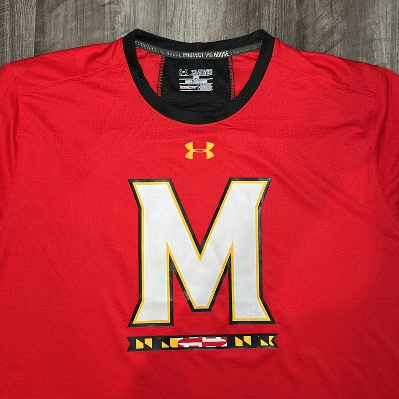 Under Armour Maryland Terrapins Under Armour Mesh Pullover - 2XL Size US XXL / EU 58 / 5 - 5 Thumbnail
