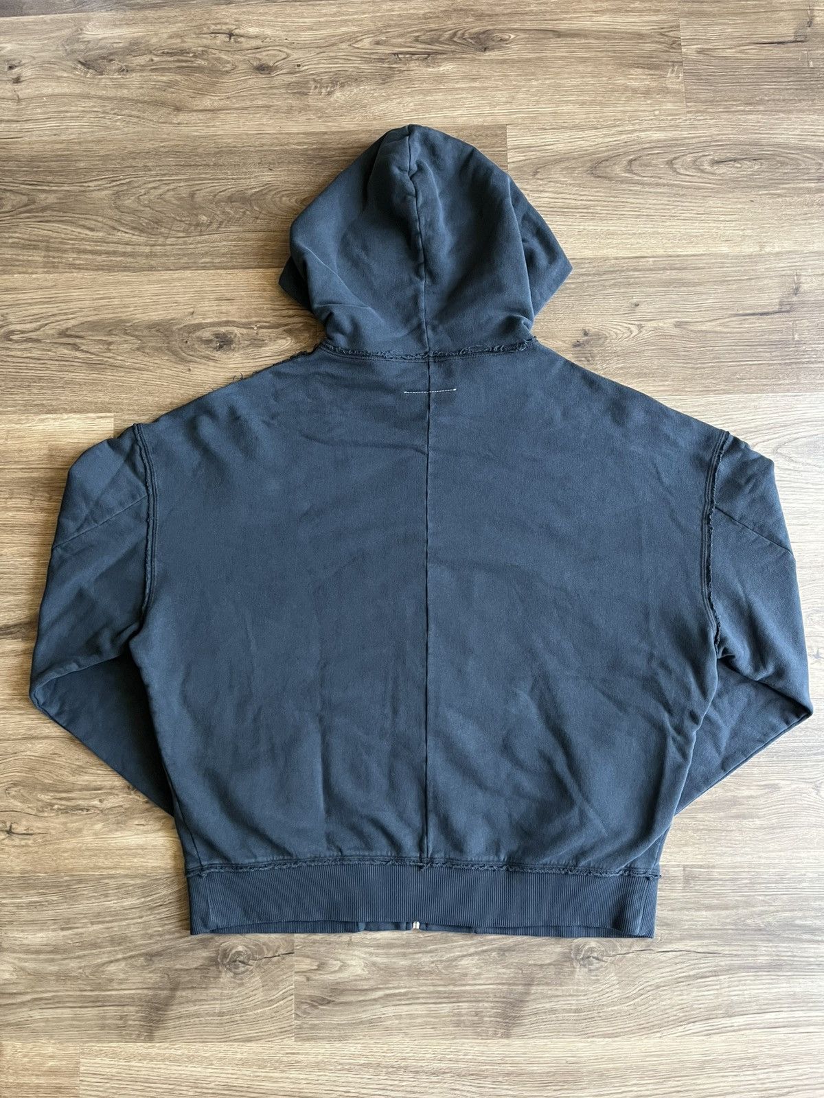 Maison Margiela Maison Margiela MM6 Not What It Is Zip Up Hoodie Black AW24 Size US L / EU 52-54 / 3 - 4 Thumbnail