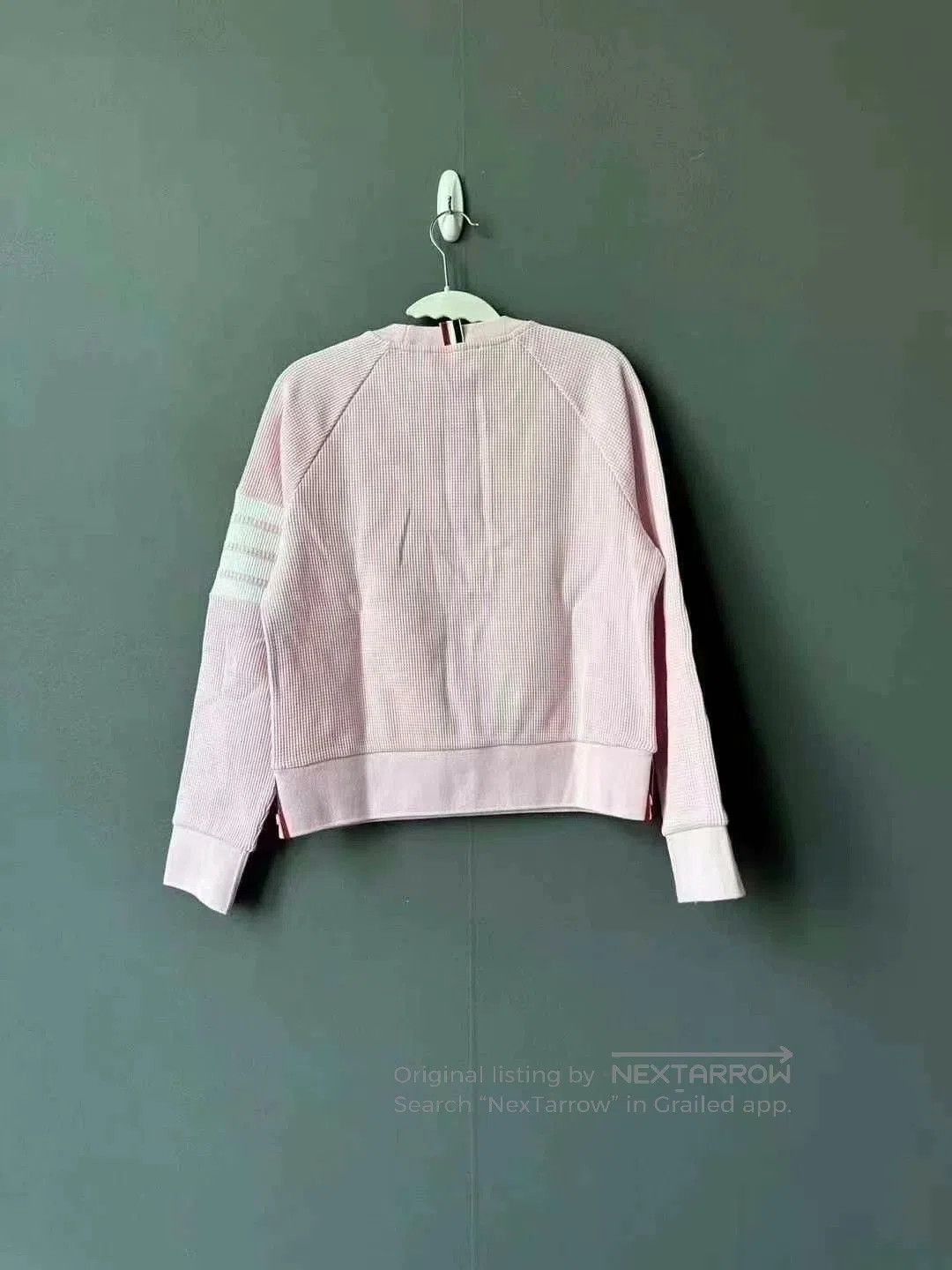 Thom Browne thom browne pink waffle sweatshirt for women. Size L / US 10 / IT 46 - 2 Thumbnail