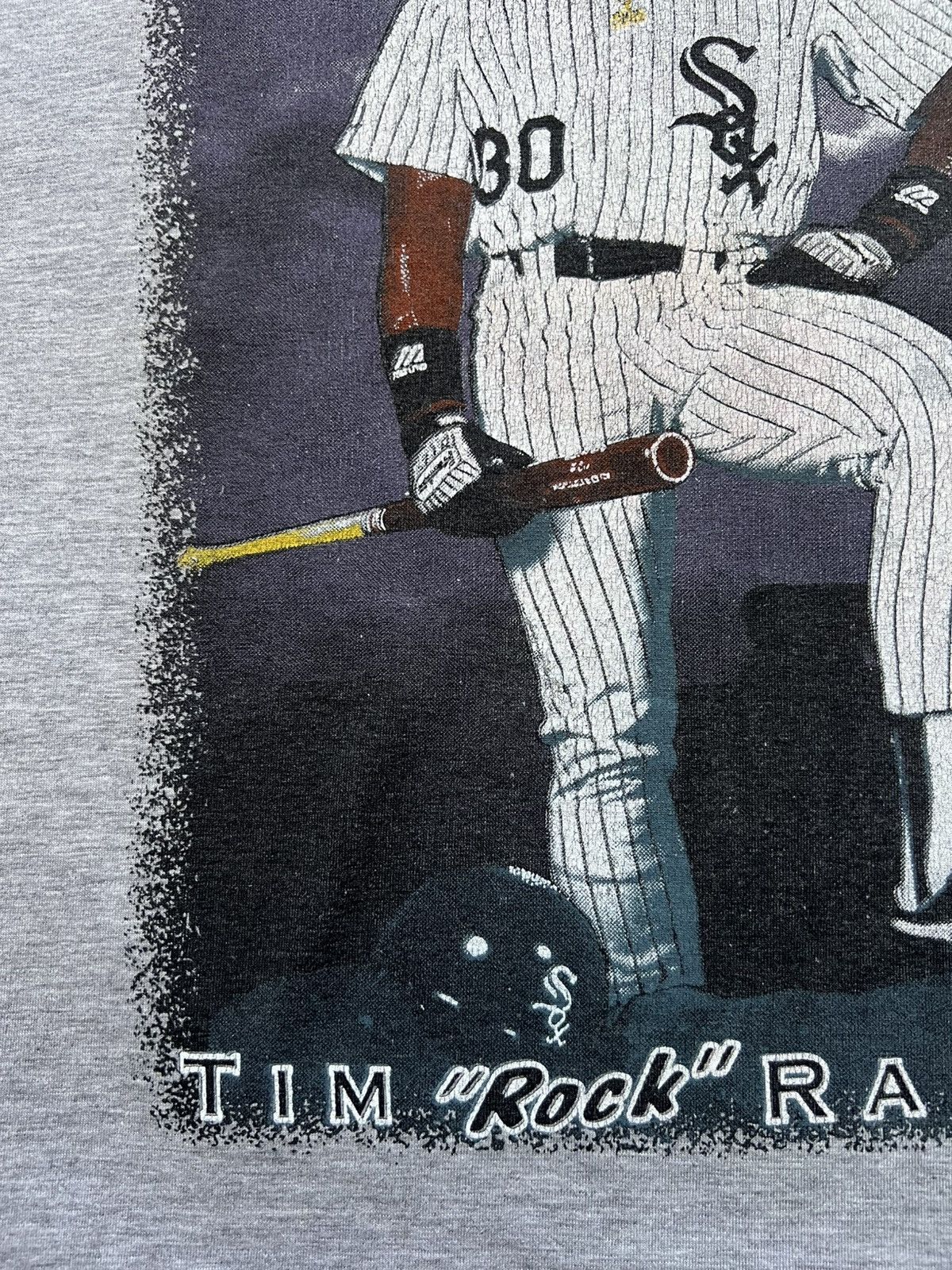 MLB Vintage 90s Chicago White Sox Tim Raines Rock of Ages Size US L / EU 52-54 / 3 - 8 Thumbnail