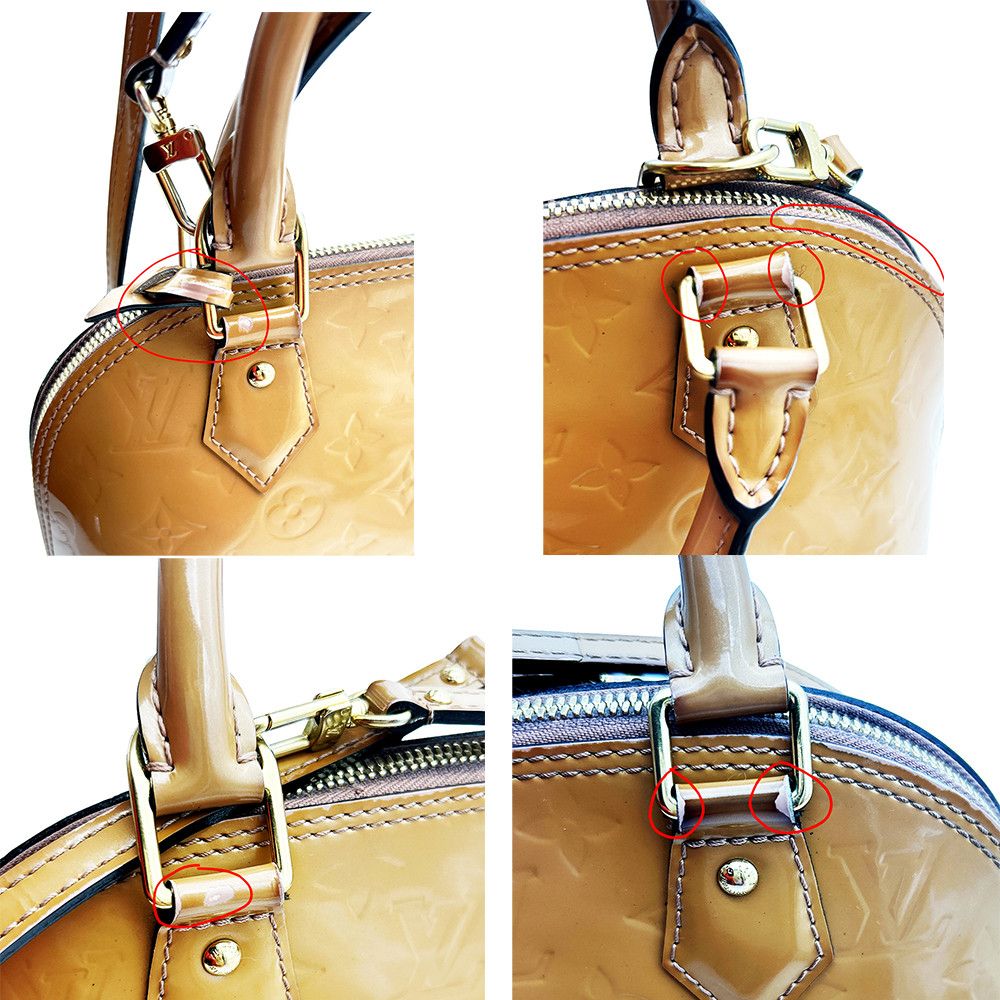 Louis Vuitton Louis Vuitton Monogram Vernis Alma BB Brown Size ONE SIZE - 4 Thumbnail