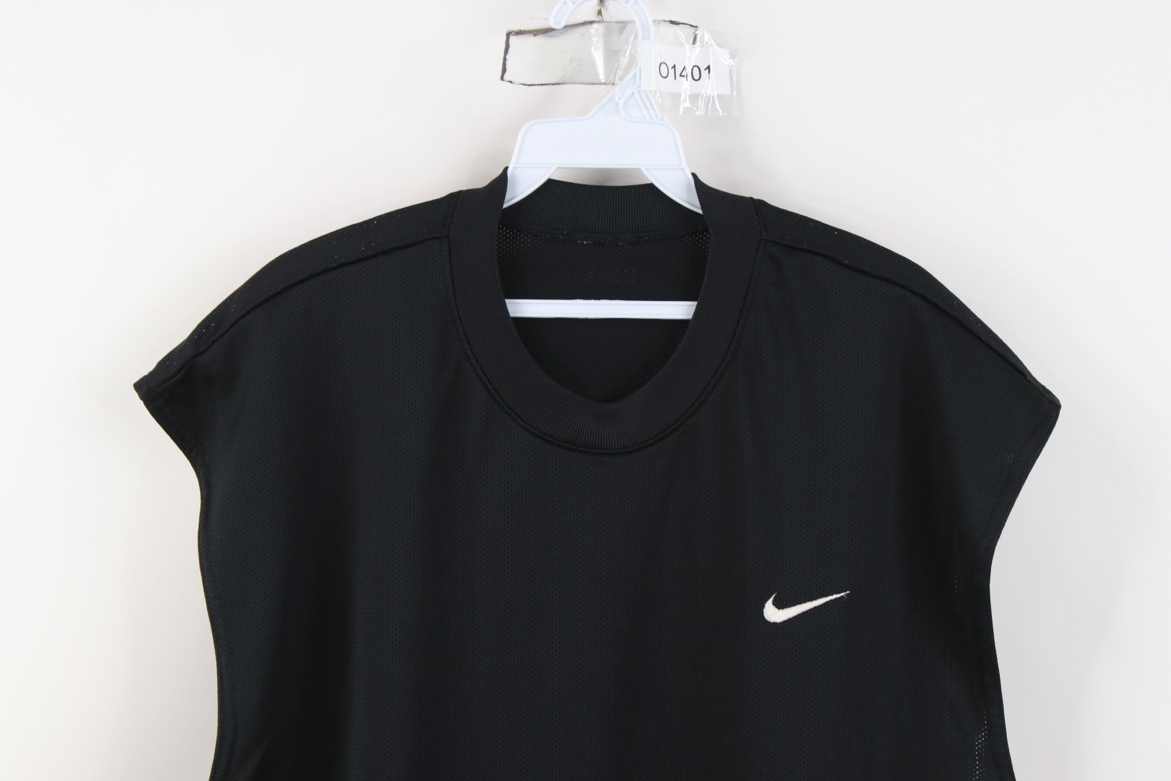 Nike Vintage Nike Scott Mini Swoosh Mesh Muscle T-Shirt Black Size US L / EU 52-54 / 3 - 2 Thumbnail