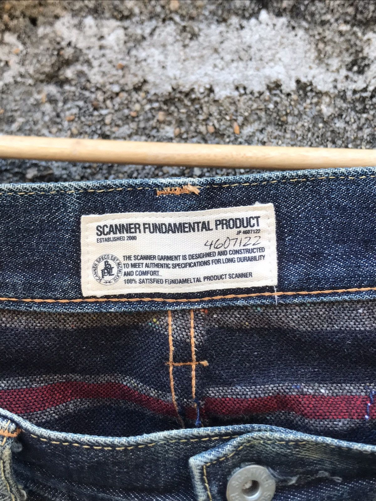 FDMTL ⚡️Japanese Brand Scanner Fundamental Crazy Patchwork Denim Size US 35 - 7 Thumbnail
