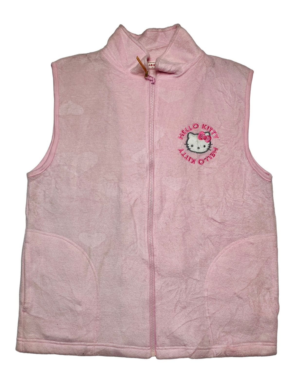 2000s Hello Kitty Pink Fleece Vest