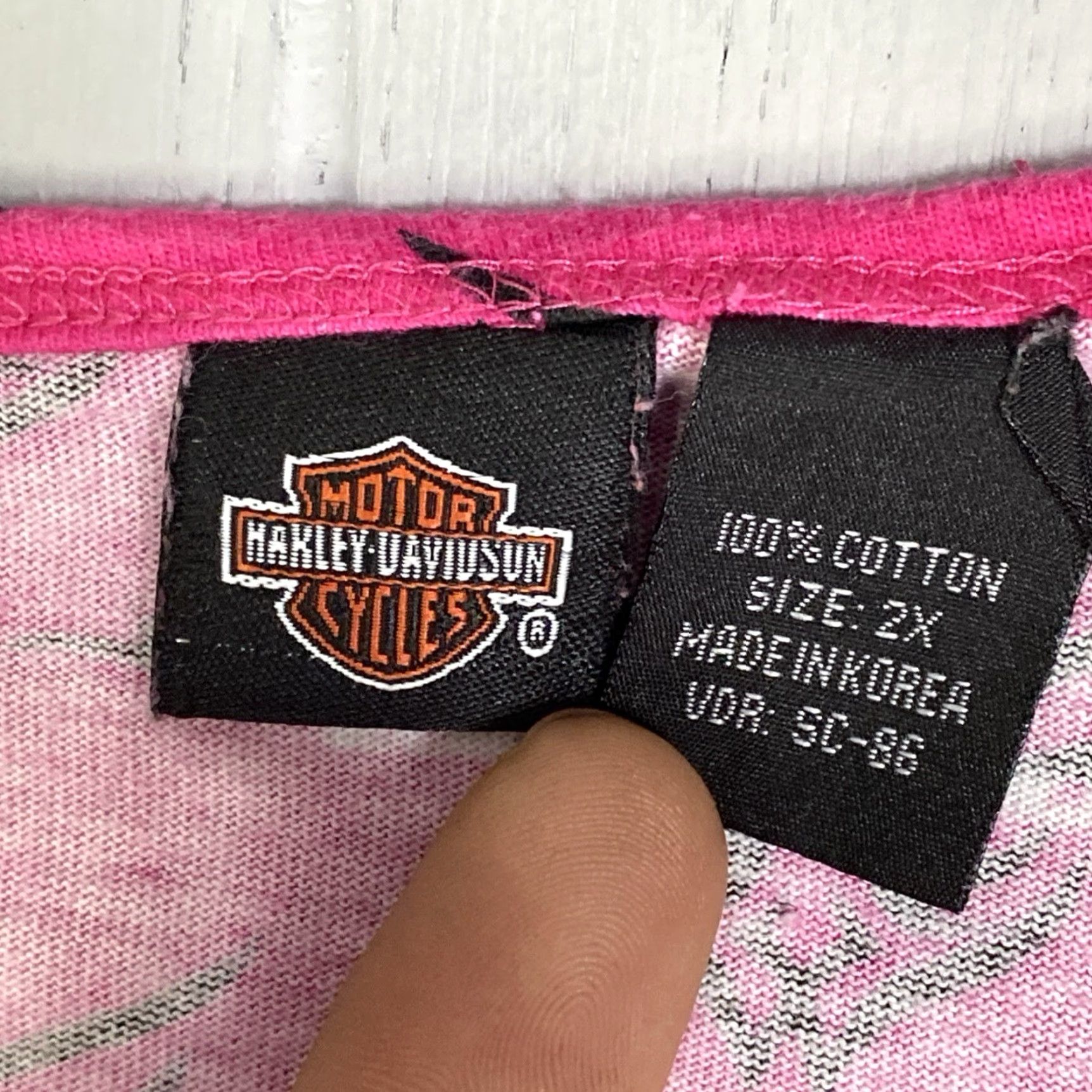 Harley Davidson Harley-Davidson Womens Sleep Shirt Gown Pink 2X Logo Nightgown Plus Size Size XXL / US 16-18 / IT 52-54 - 2 Thumbnail