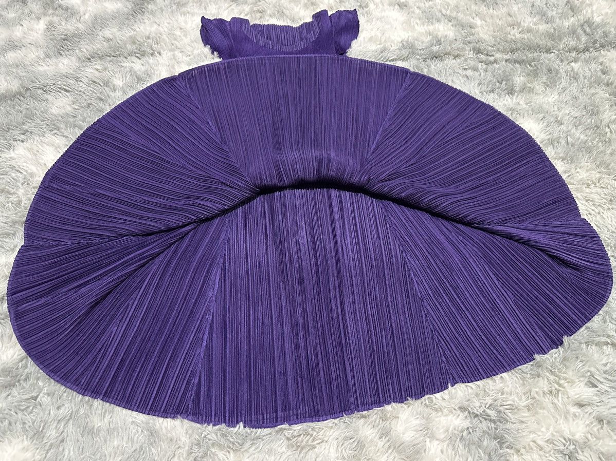 Issey Miyake 🔥Rare Issey Miyake Pleats Please Dress Purple Size L / US 10 / IT 46 - 7 Thumbnail