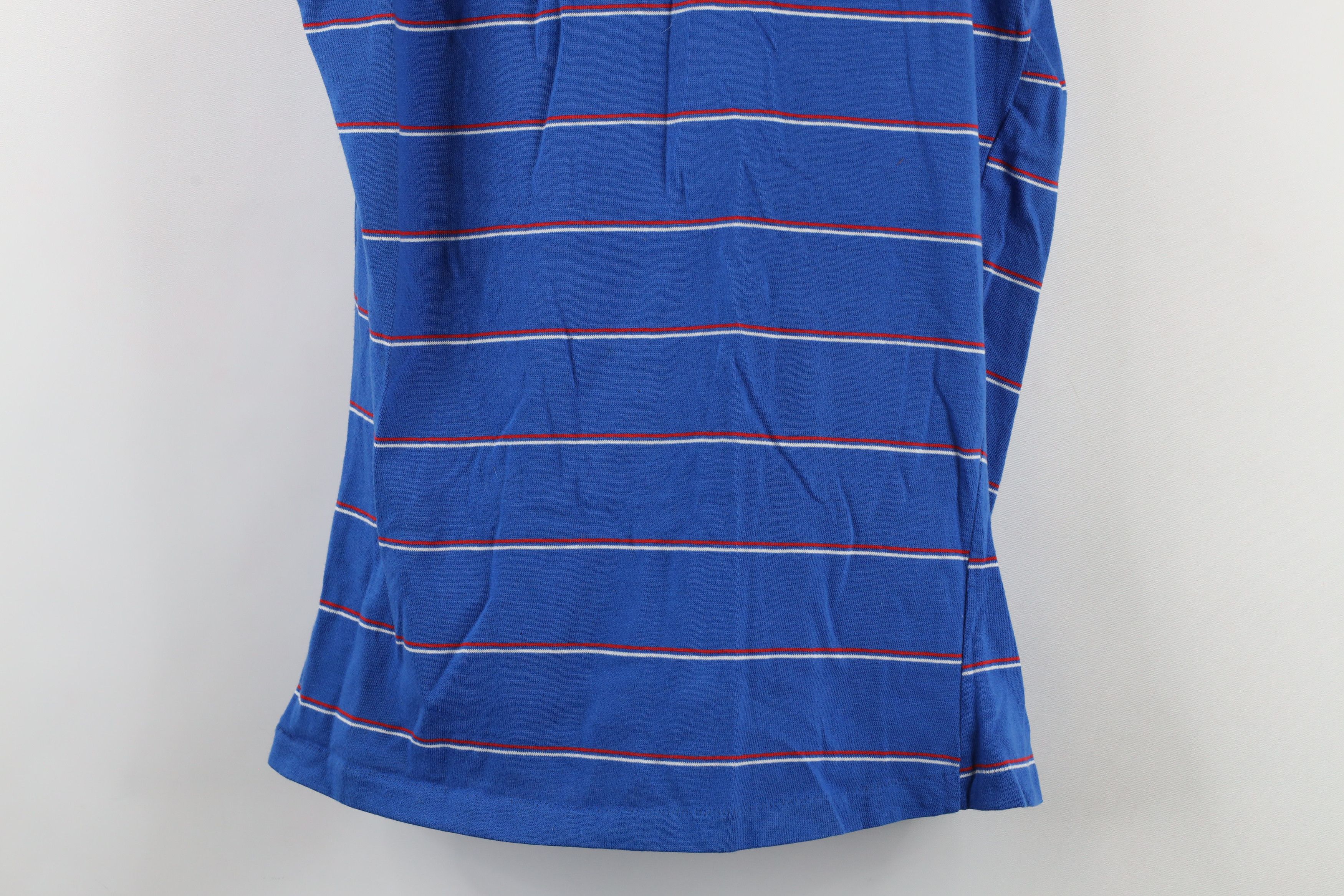 Esprit × Vintage Vintage 70s Campus Esprit Striped Tank Top T-Shirt Blue USA Size M / US 6-8 / IT 42-44 - 3 Thumbnail