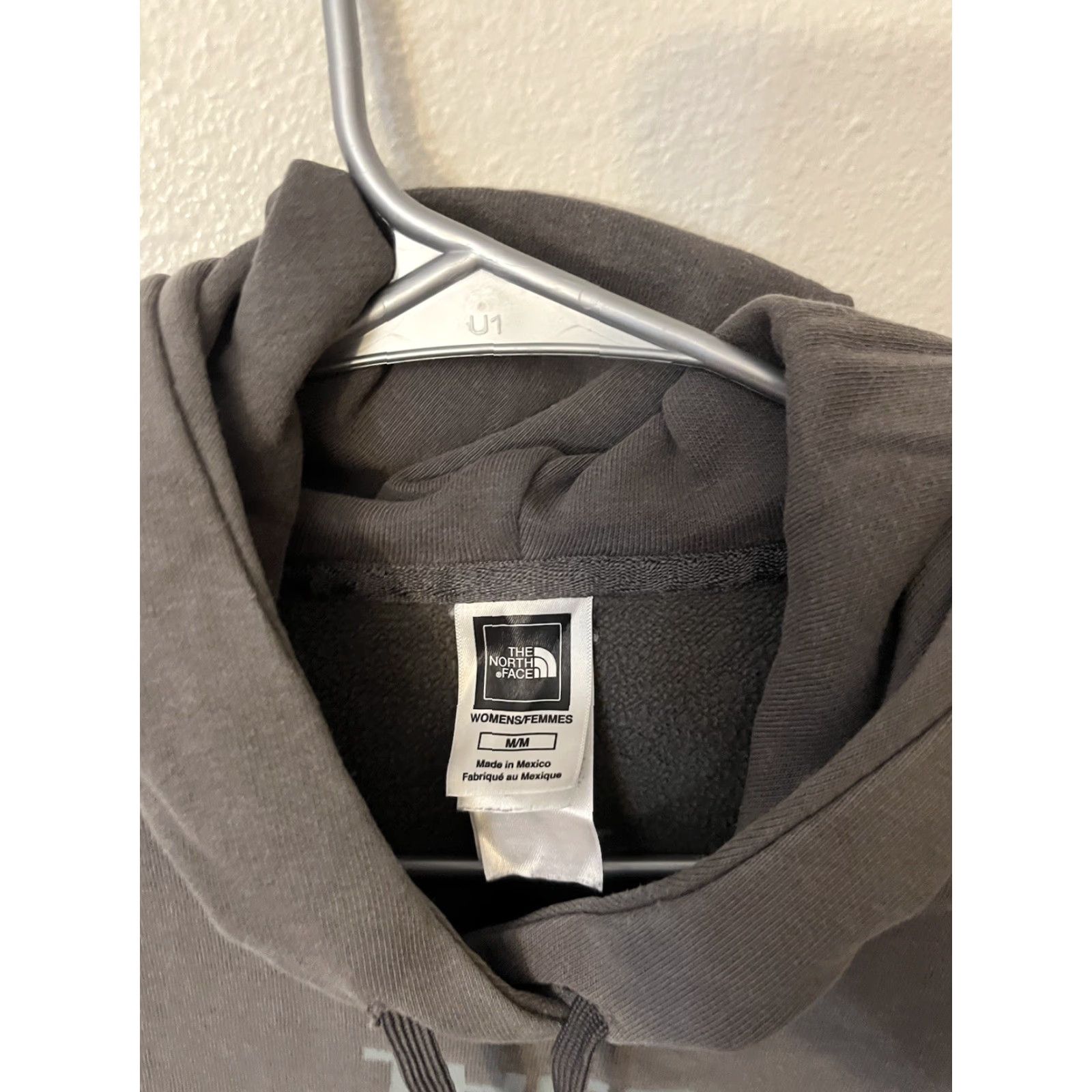 The North Face VINTAGE The North Face Gray Women's Hoodie Logo Size M Pullover Size M / US 6-8 / IT 42-44 - 2 Thumbnail