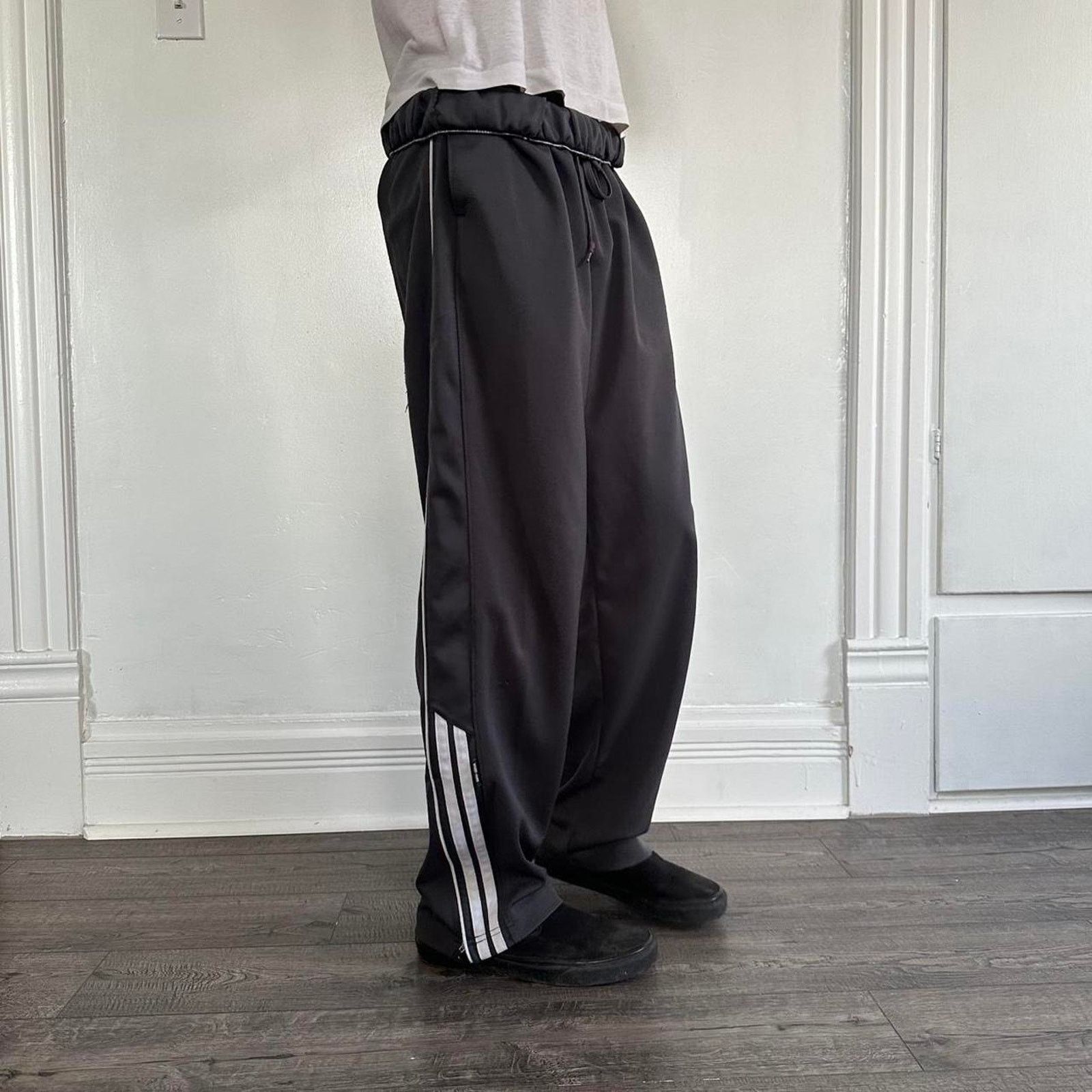 Starter × Vintage Vintage Y2K 00s Starter Sporty Grey Zip Track Sweat Pants Size US 32 / EU 48 - 3 Thumbnail