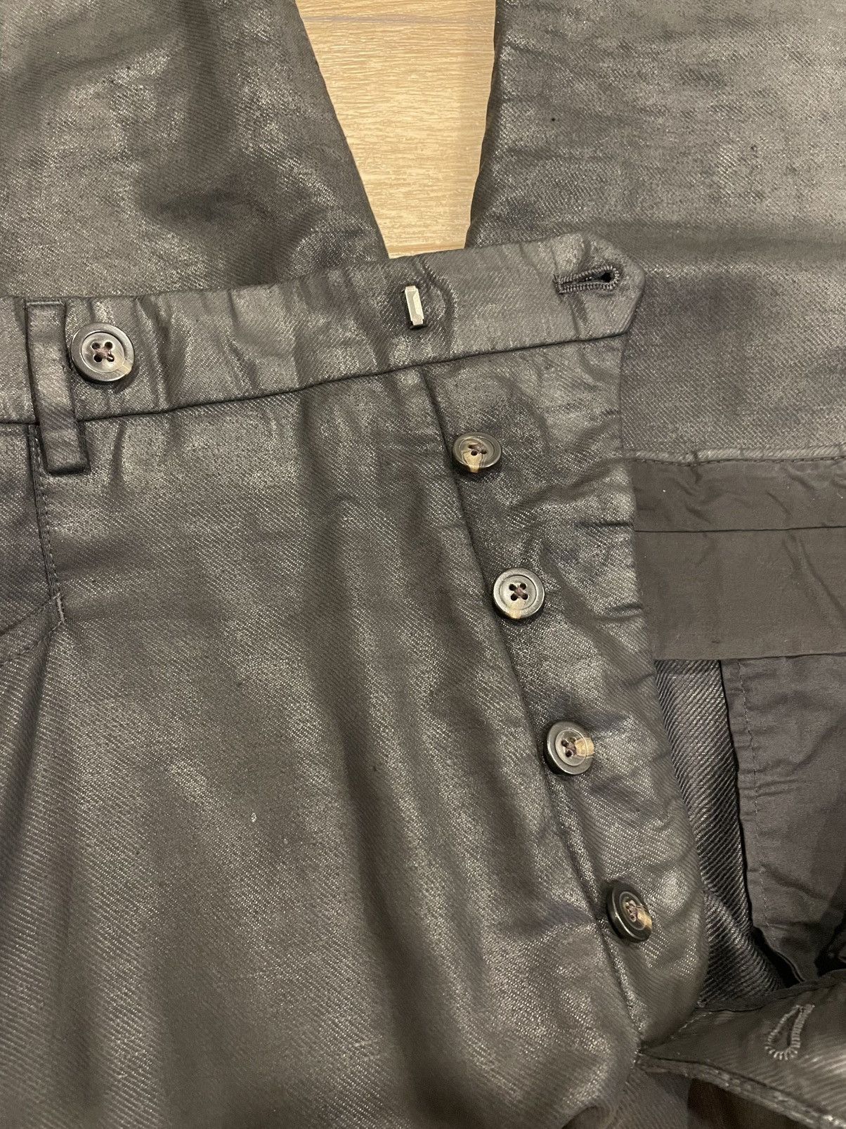 Rick Owens Rick Owens Mega Cargo Flat Pants Waxed Mainline Size US 32 / EU 48 - 6 Thumbnail