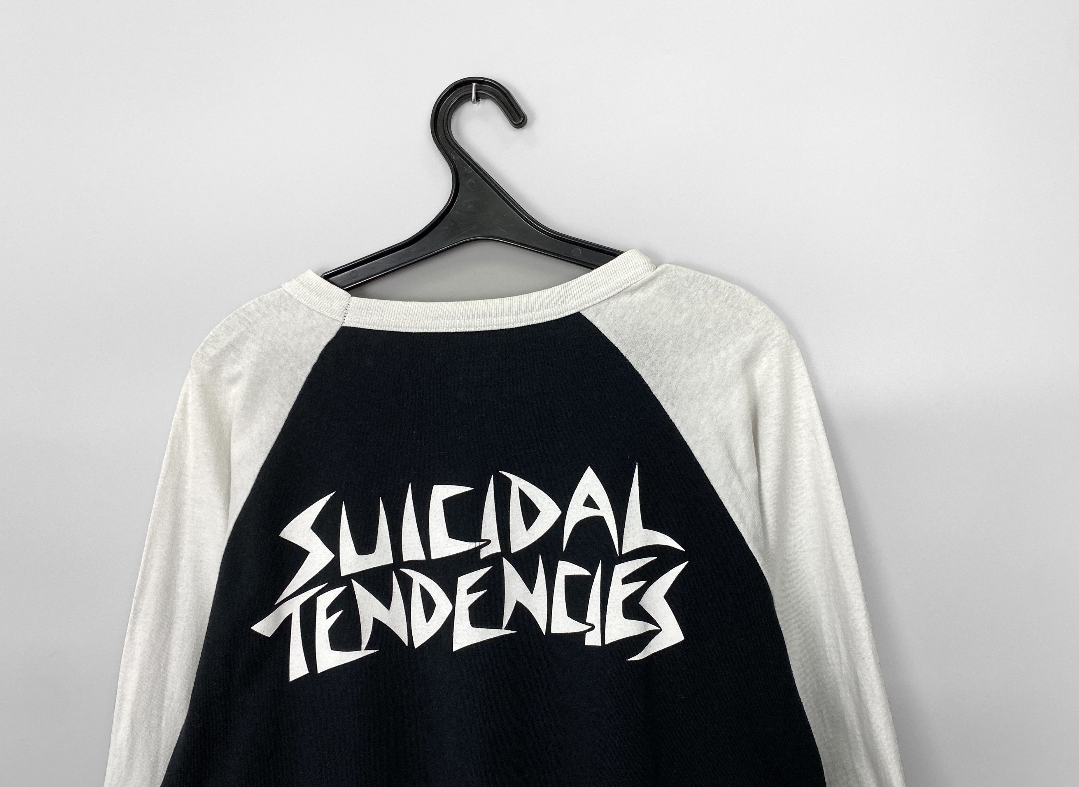 Band Tees Vintage Champion x Suicidal Tendencies Raglan Long Sleeves Size US L / EU 52-54 / 3 - 4 Thumbnail