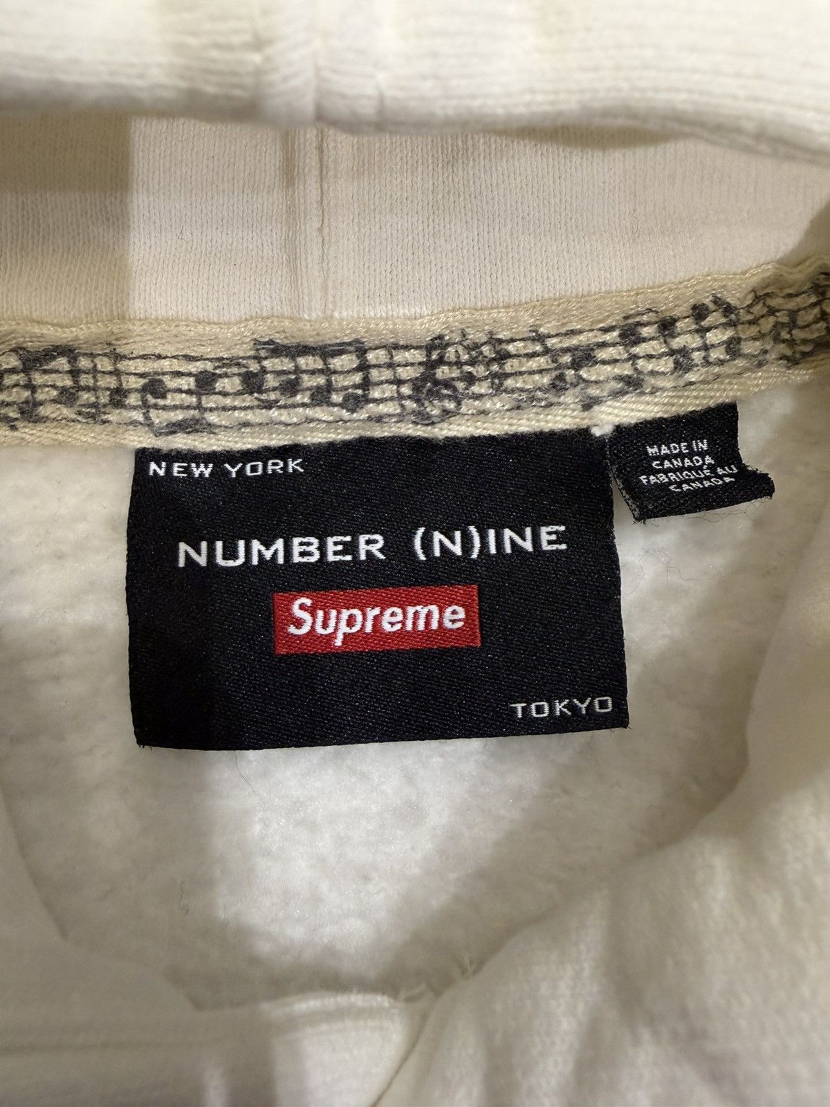 Supreme Supreme Number (N)ine F**k Everybody Hoodie - White Size US L / EU 52-54 / 3 - 3 Thumbnail