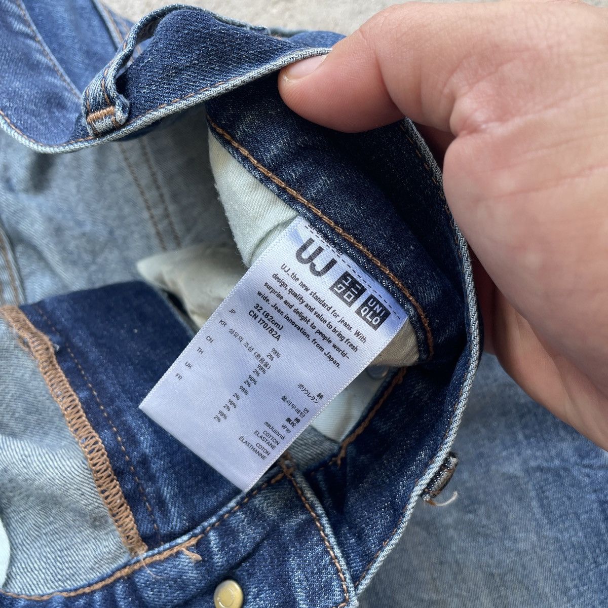 Japanese Brand W34 Vintage Distressed Jeans Japanese Faded Denim Pants Size US 34 / EU 50 - 7 Thumbnail