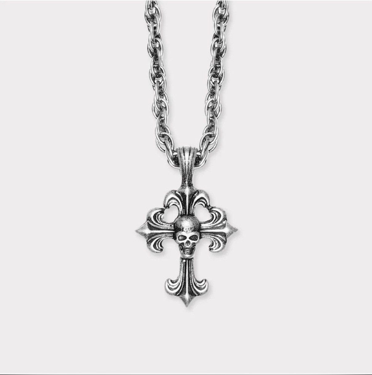G59 Records G59 LB CHROME CROSS PENDANT SCRIM Size ONE SIZE - 1 Thumbnail