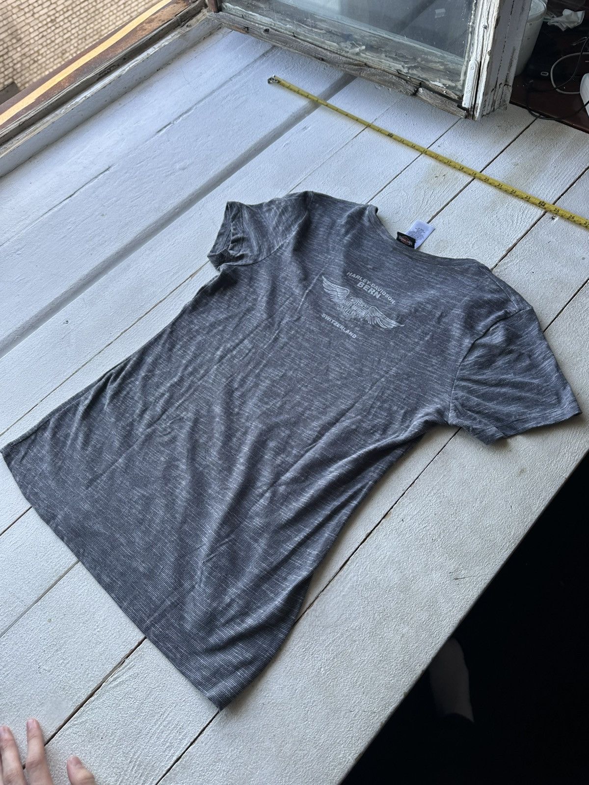 Harley Davidson 🚨VNTG HARLEY DAVIDSON WOMEN GRAY TEE BIG LOGO Size M / US 6-8 / IT 42-44 - 9 Thumbnail