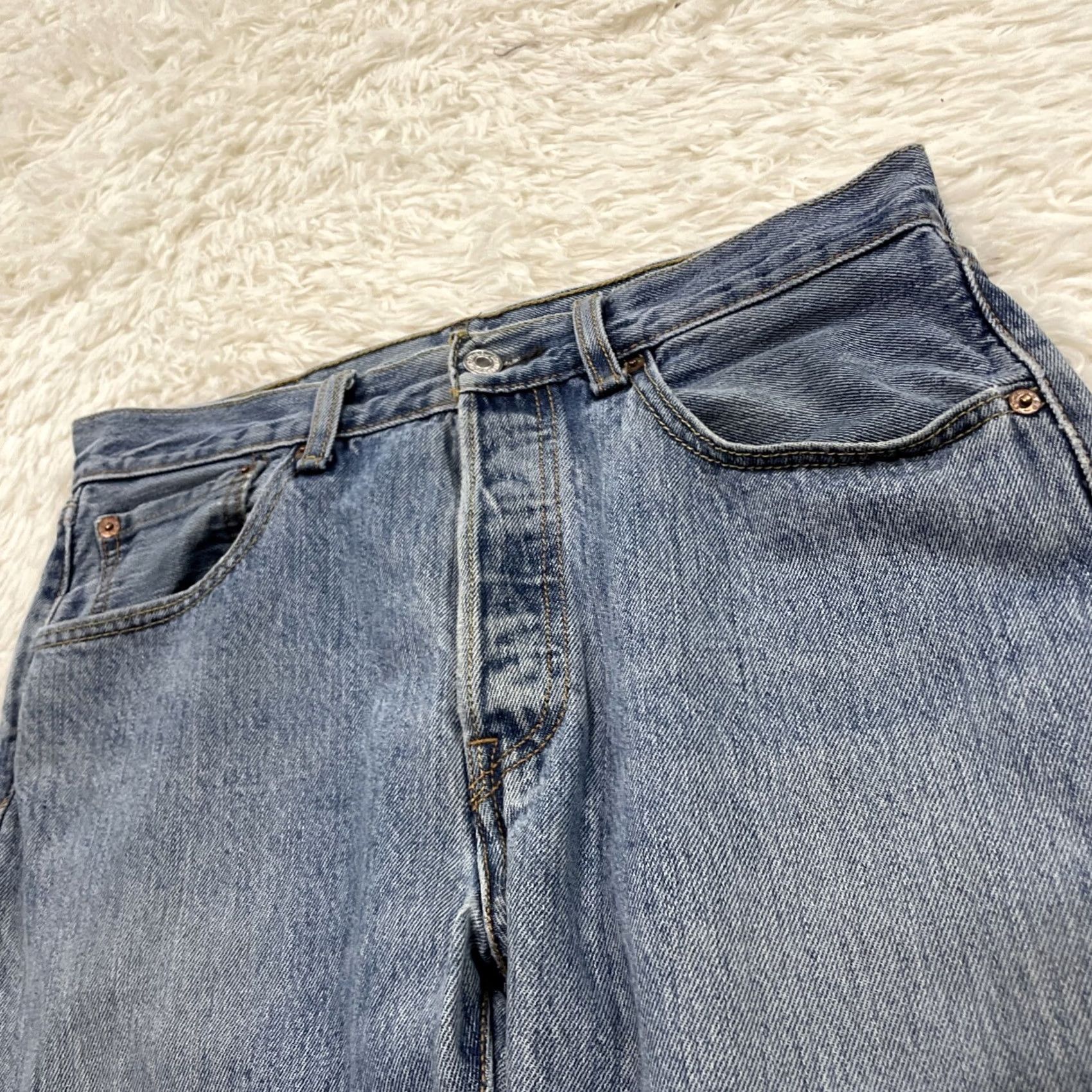 Levi's VINTAGE Levi's 501xx Jeans Men 31x32 Blue Straight Denim Work Grunge 90s USA 5-Pocket Mens Size US 31 - 6 Thumbnail