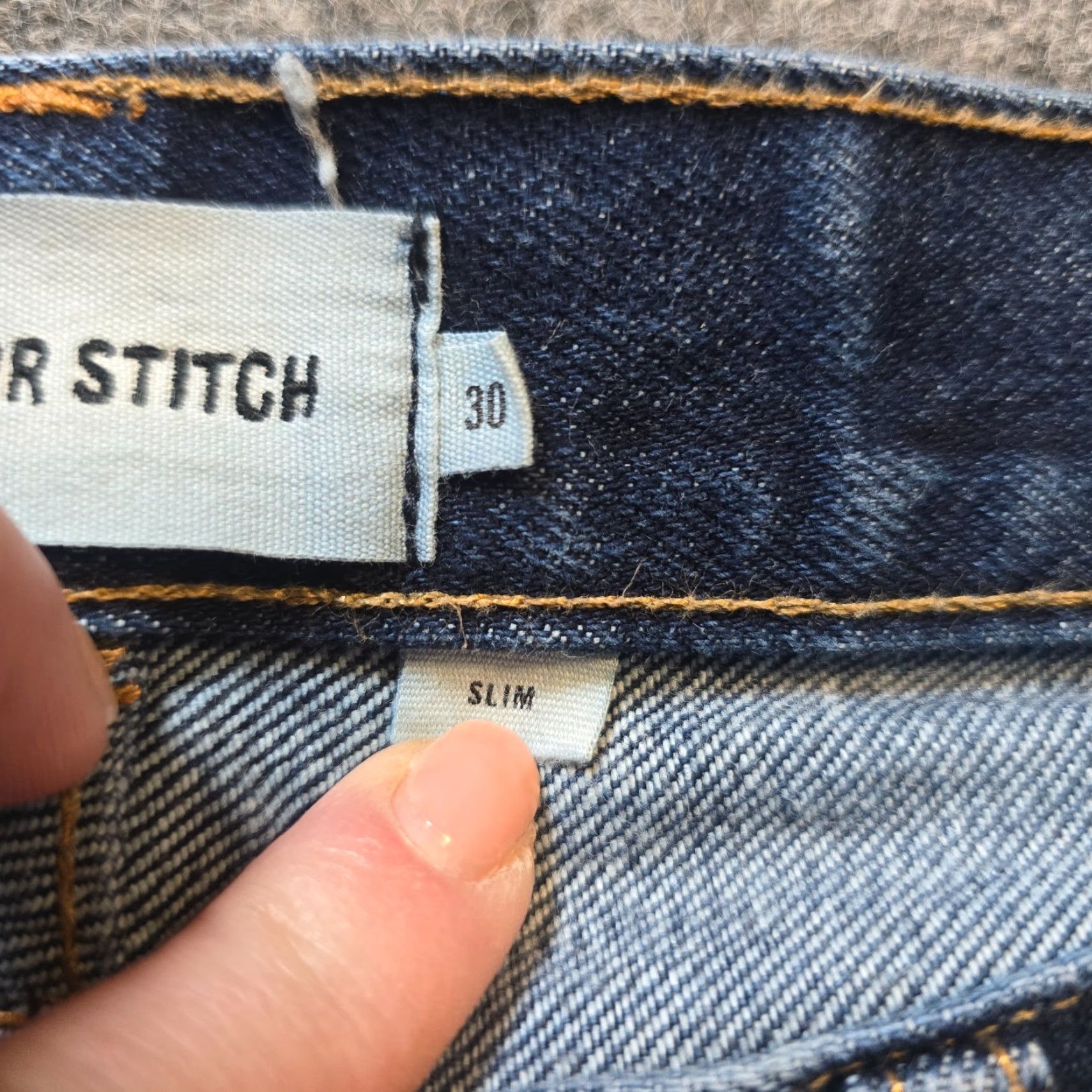 Taylor Stitch Taylor Stitch Jeans Men 30x34 Blue Slim Fit Dark Wash Skinny Classic Casual Jeans Regular Mens Size US 30 / EU 46 - 7 Thumbnail