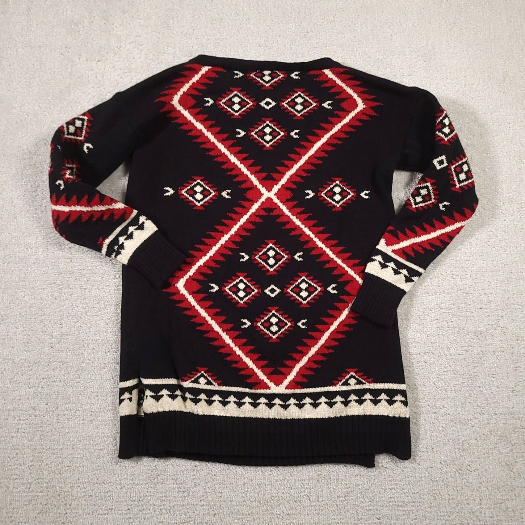 Ralph Lauren VINTAGE Lauren Ralph Lauren Womens Southwest Aztec Sweater Black Pullover Size S / Small Size S / US 4 / IT 40 - 7 Thumbnail