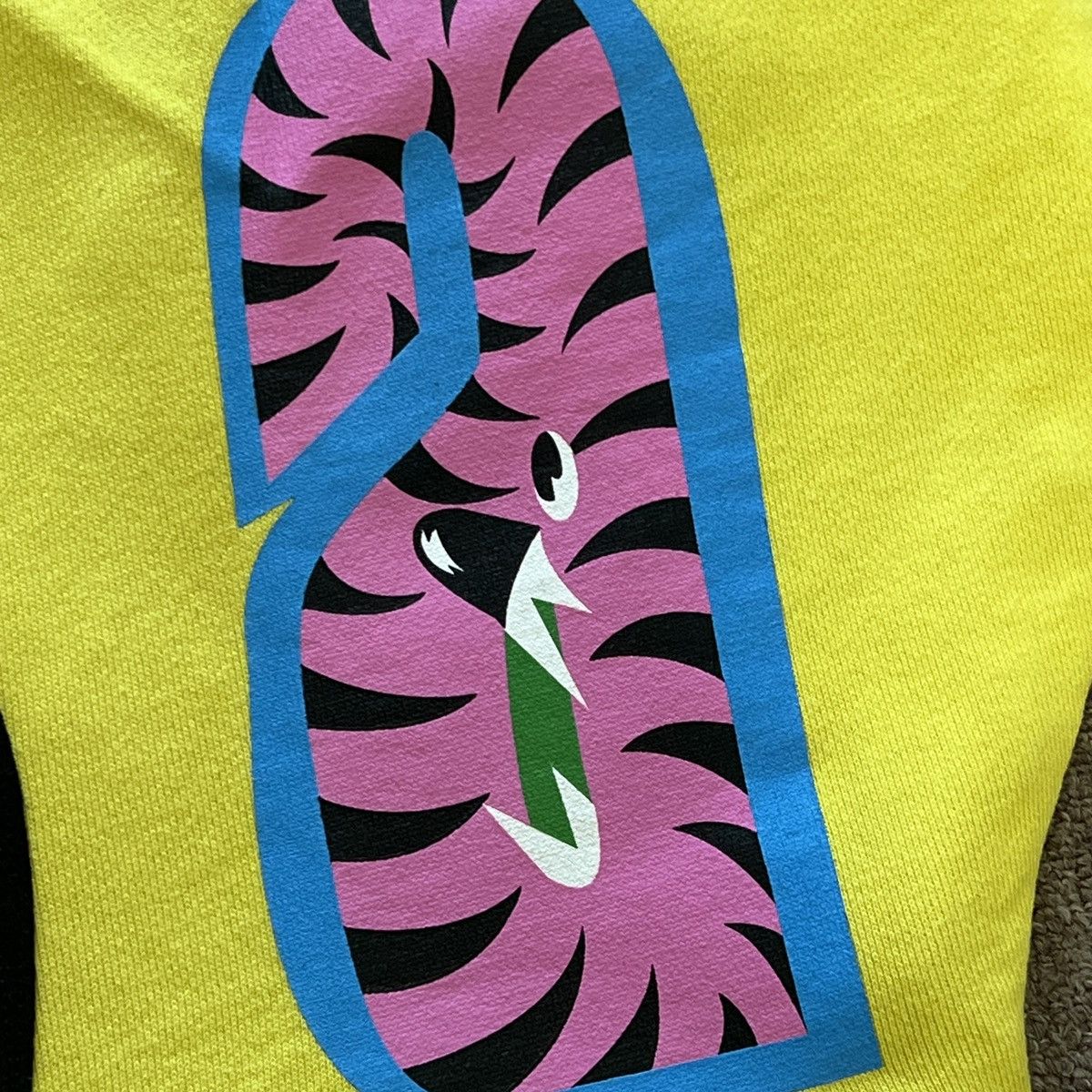 Bape Bape Yellow Color Shark Hoodie Size US S / EU 44-46 / 1 - 13 Thumbnail