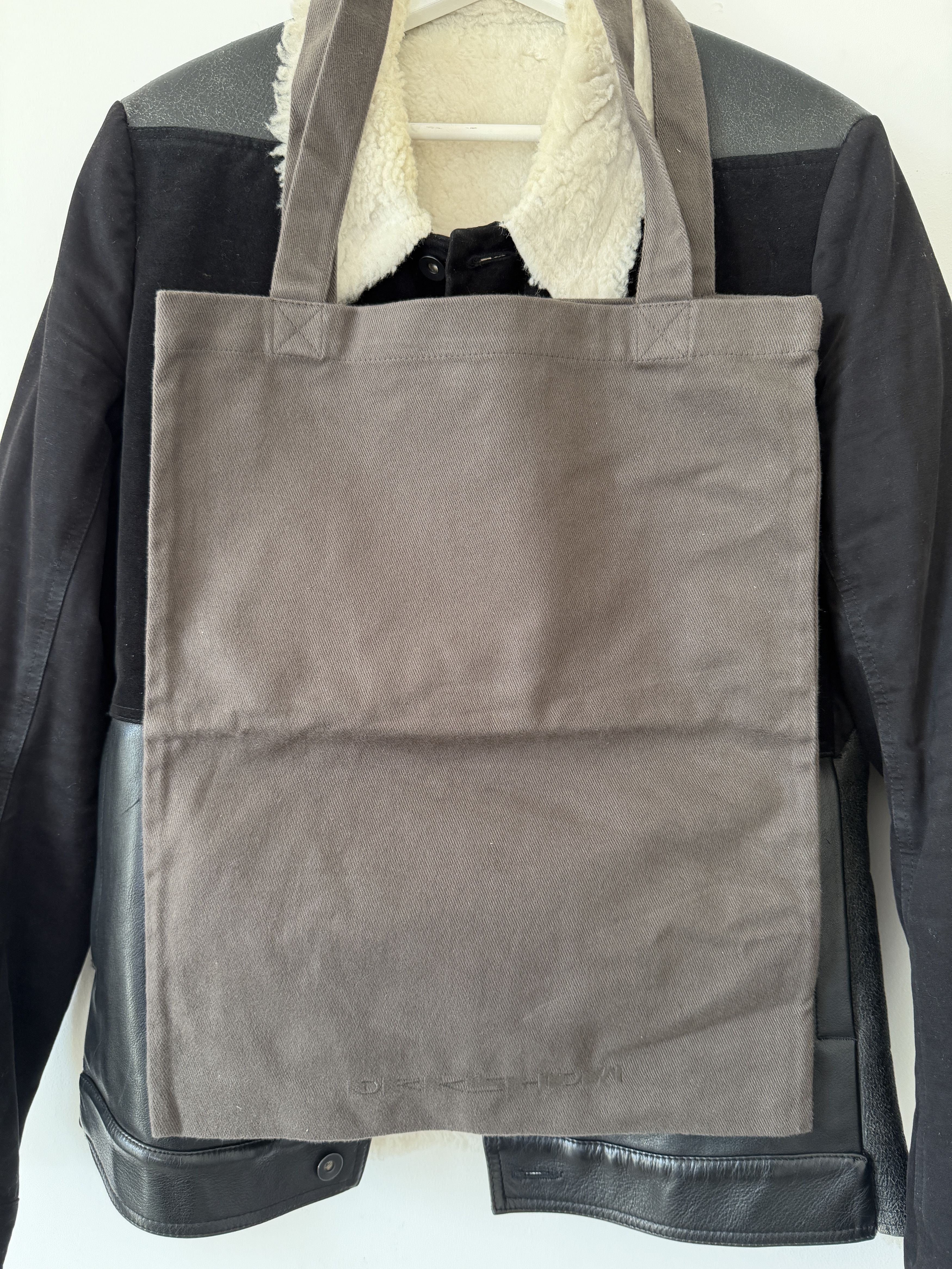 Rick Owens Drkshdw Rick Owens DRKSHDW Sliced Worker Shearling Jacket Black Size US S / EU 44-46 / 1 - 8 Thumbnail