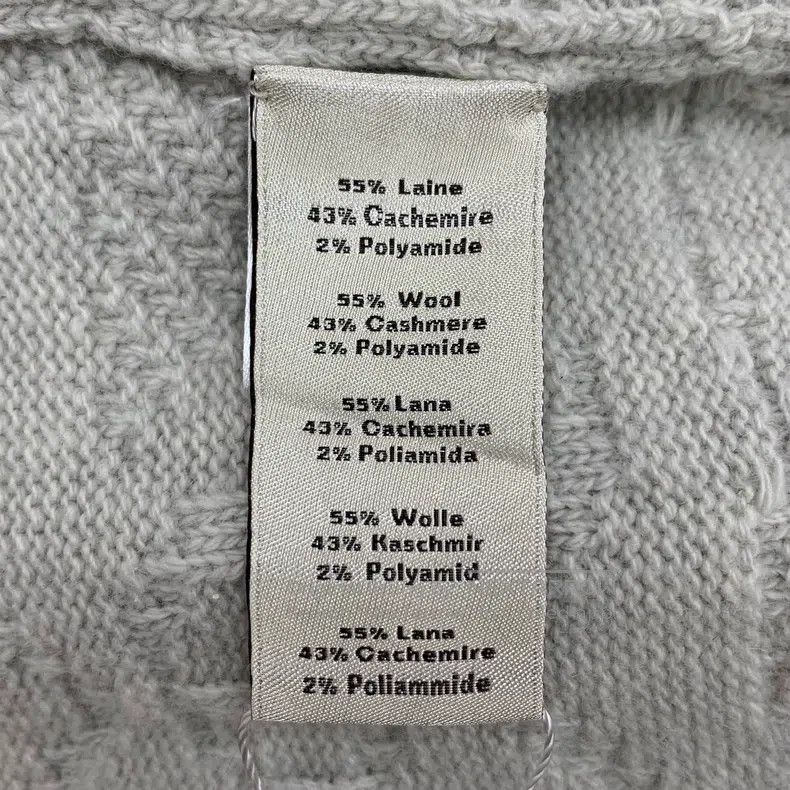 Hermes Hermes Gray jacquard floral patchwork cashmere V-neck sing Size US M / EU 48-50 / 2 - 6 Thumbnail
