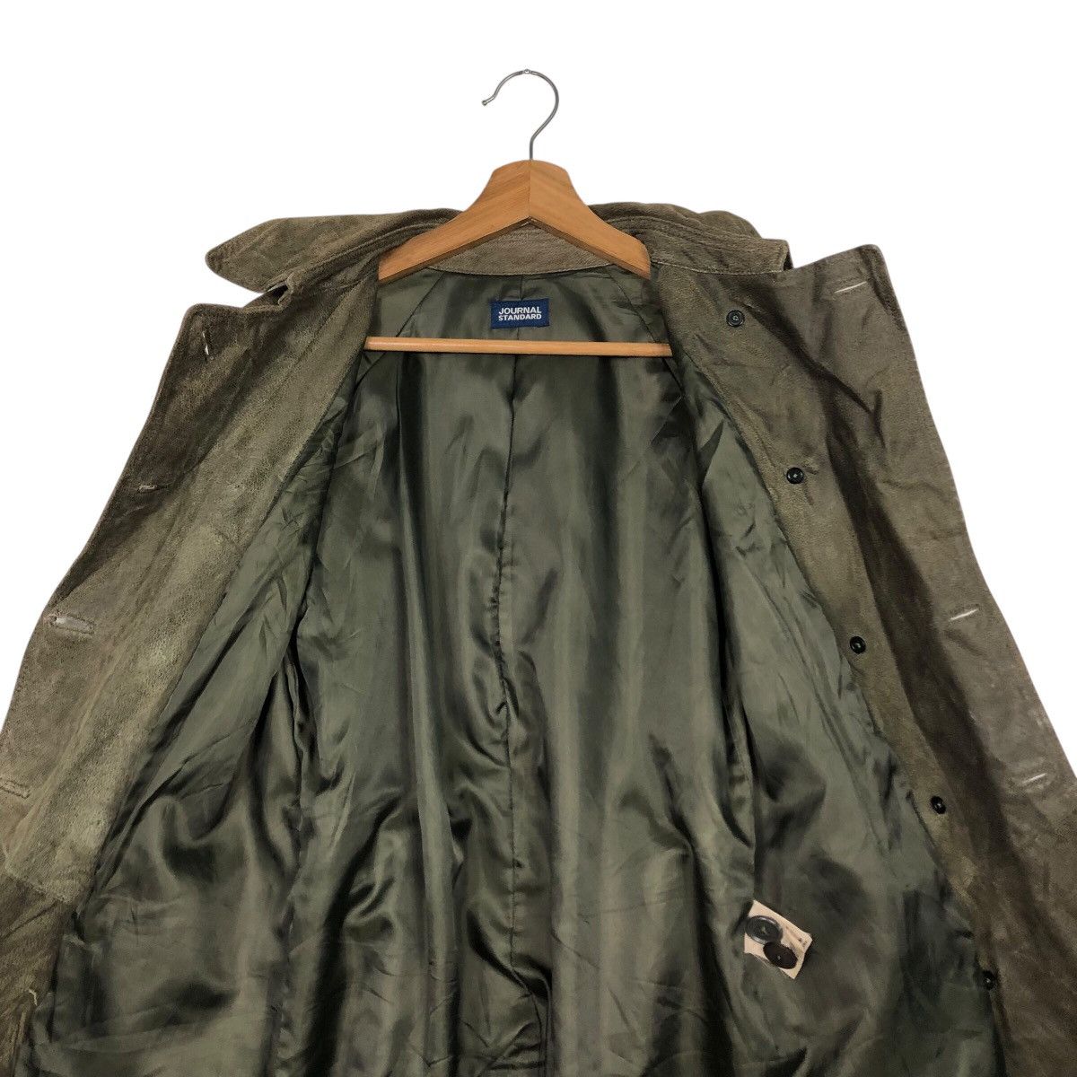Japanese Brand 📌Vintage Leather Long Jacket Journal Standard Issey Miyake Size US M / EU 48-50 / 2 - 16 Thumbnail