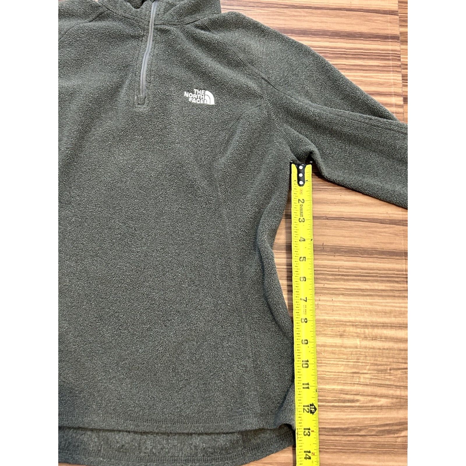 The North Face The North Face 1/4 Zip Fleece Gray Women’s Size Small Pullover Long Sleeve Zip Solid Embroidered Logo Vintage-Style Jacket Size S / US 4 / IT 40 - 3 Thumbnail
