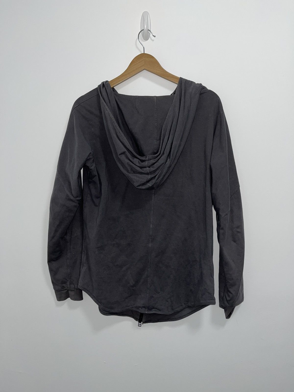 Helmut Lang Helmut Lang Grey Asymmetrical Zip Hoodie Size US S / EU 44-46 / 1 - 2 Thumbnail