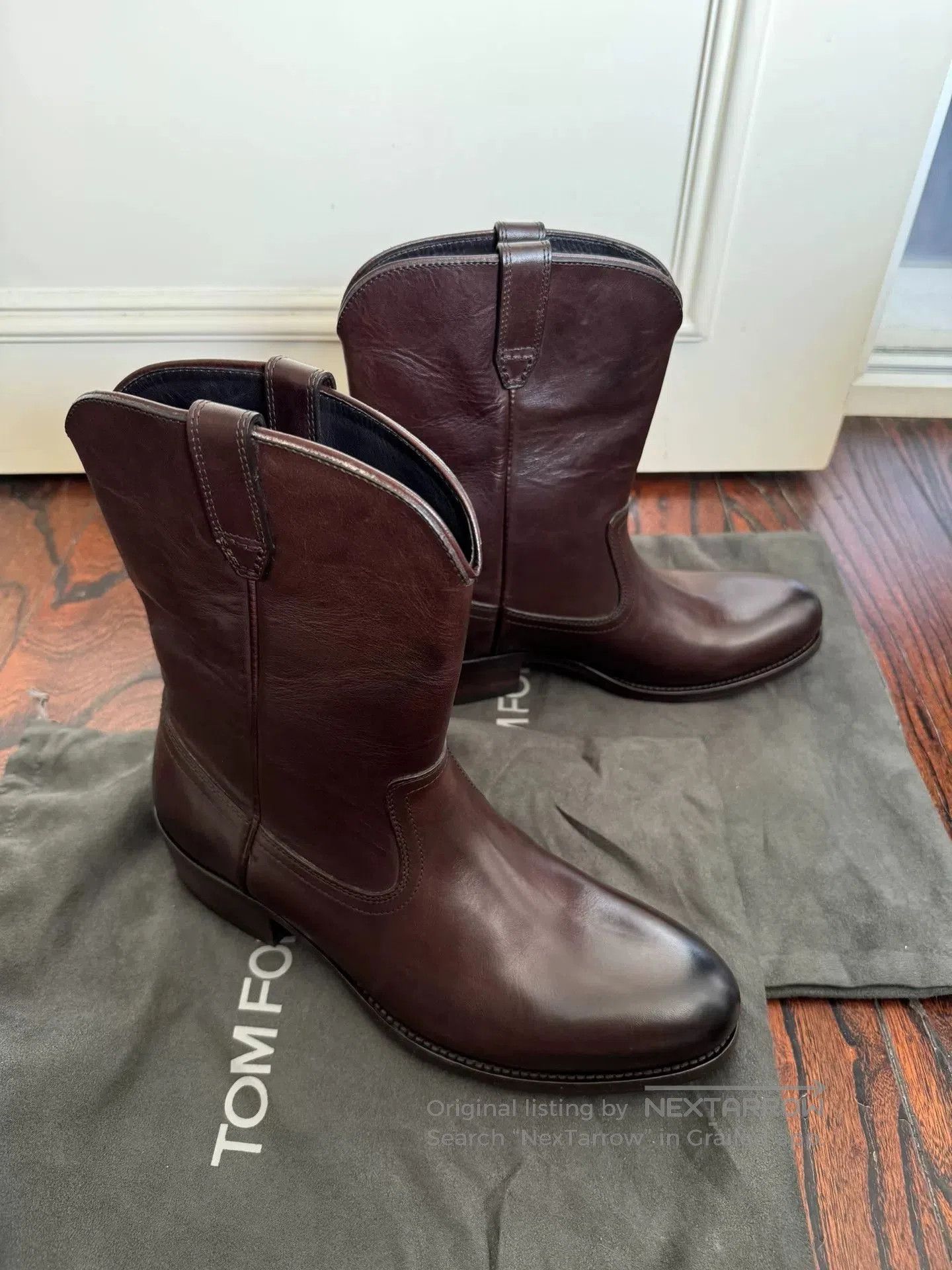 Tom Ford TOM FORD Vintage Buffalo Leather Long Boots. Size US 8 / IT 38 - 2 Thumbnail