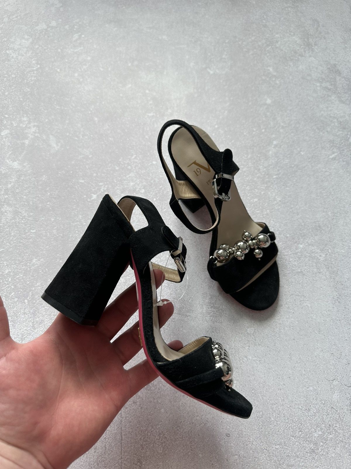 Versace versace 1969 shoes women platform black sz 36 made in Italy Size US 6 / IT 36 - 2 Thumbnail
