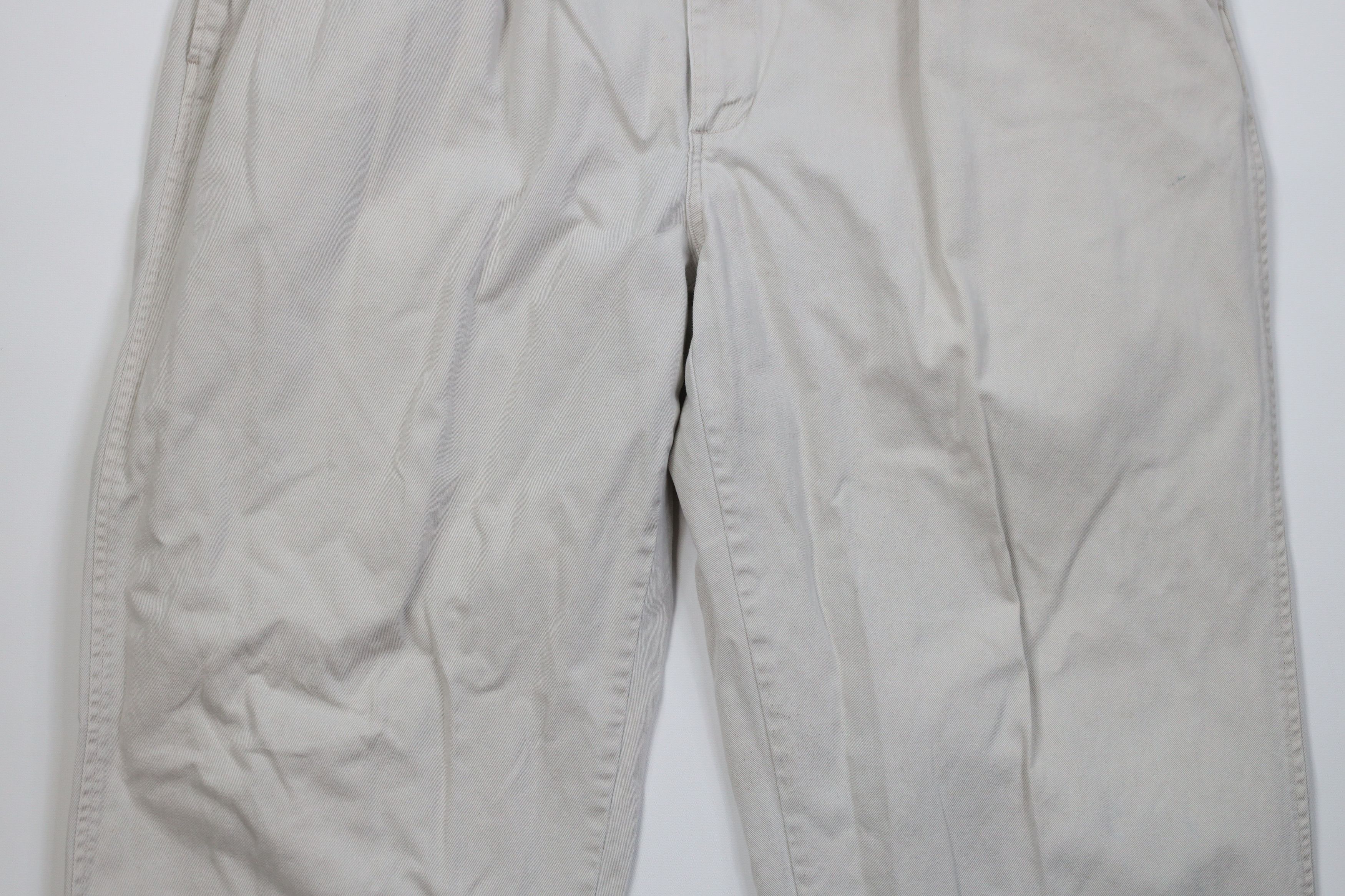 Ralph Lauren Vintage 70s 80s Ralph Lauren Wide Leg Chino Pants Beige USA Size US 42 / EU 58 - 3 Thumbnail