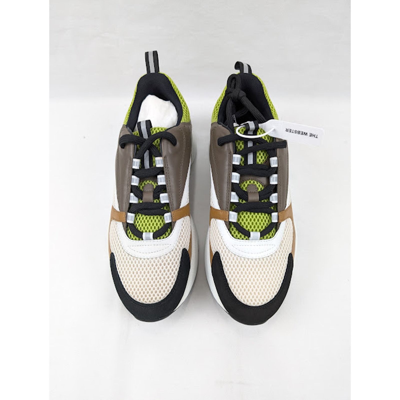 Dior o1rshd1 B22 Calf Mesh Sneakers in Brown/Kaki Size US 11 / EU 44 - 14 Thumbnail