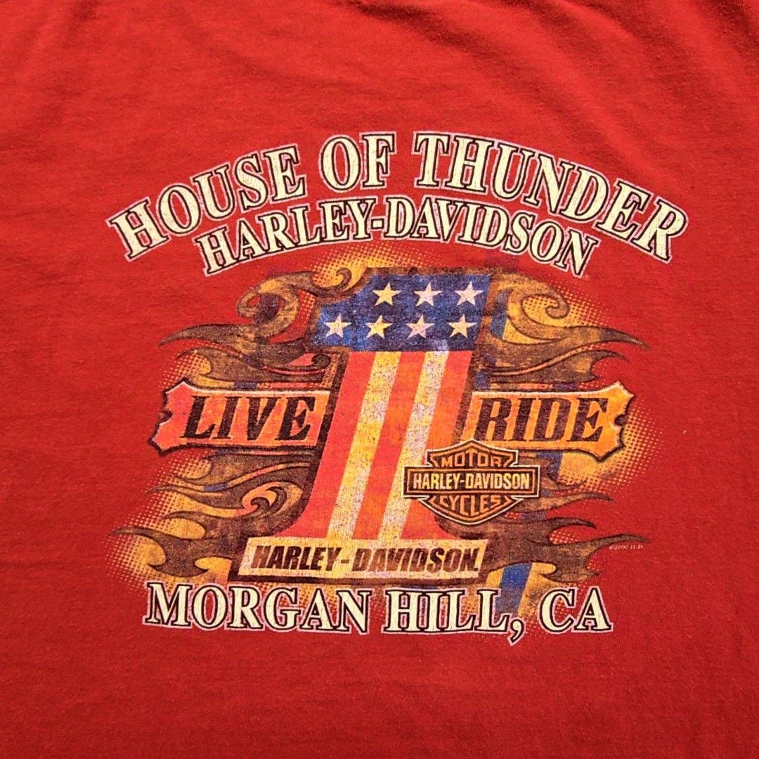 Harley Davidson Harley Davidson House of Thunder Shirt Tee 2009 Morgan Hill Size US M / EU 48-50 / 2 - 2 Thumbnail