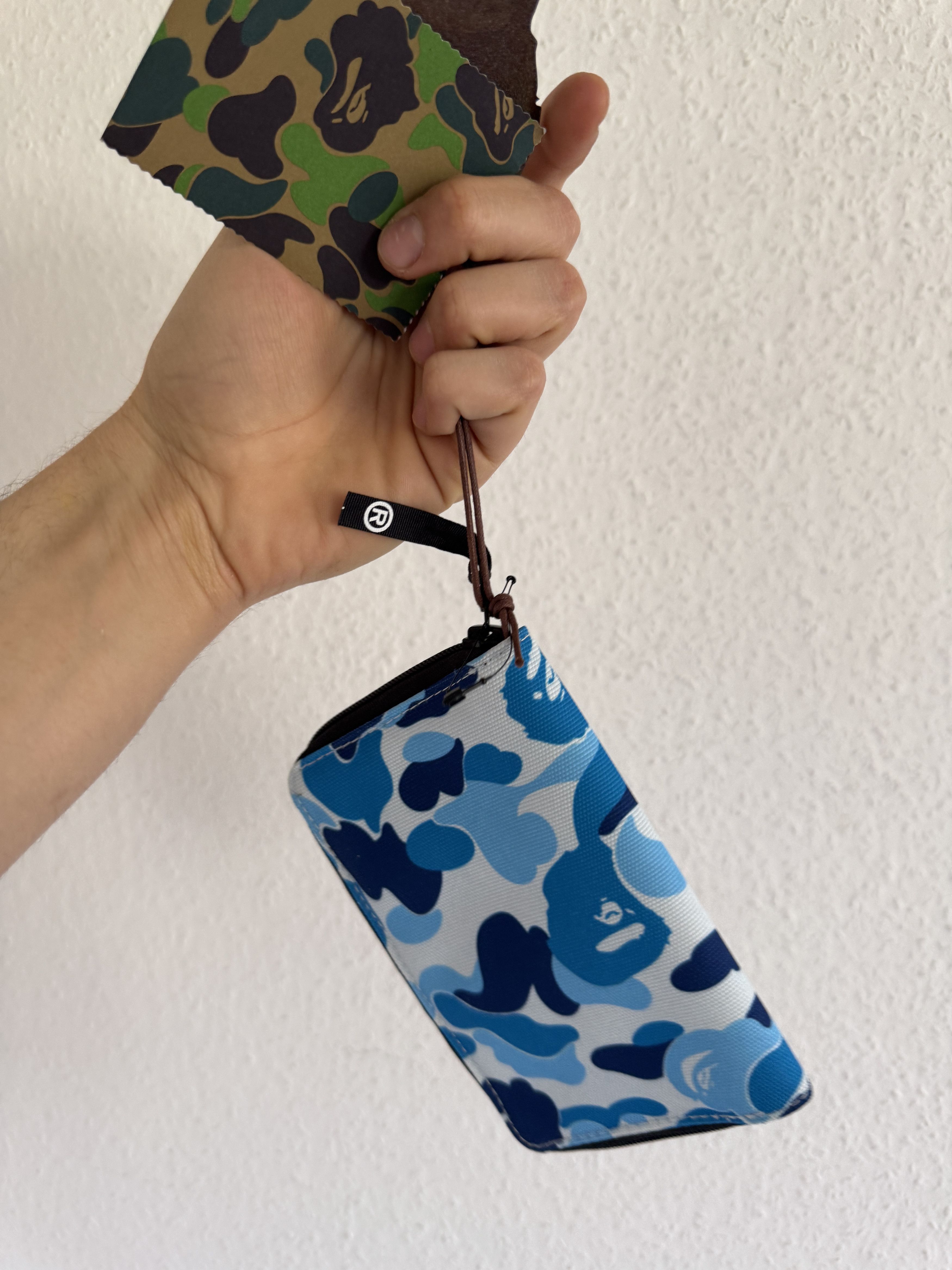 Bape blue cordura camo zip pouch Size ONE SIZE - 1 Thumbnail