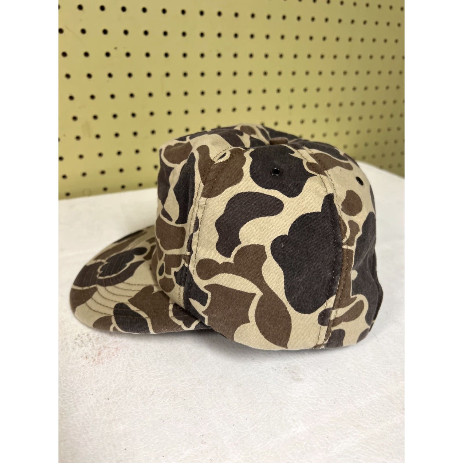 Vintage VINTAGE Snap-Back Trucker Hat Men Adjustable Brown Camouflage USA MADE Cap Camo Size ONE SIZE - 5 Thumbnail