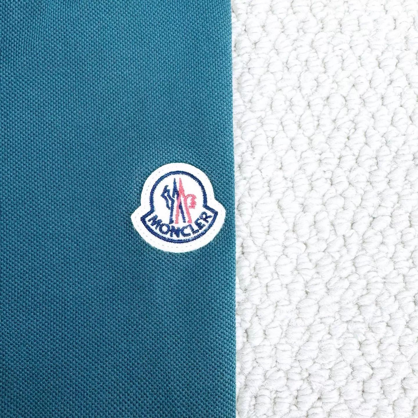 Moncler Moncler Dark Green Striped Embossed Polo L 98 New Size US L / EU 52-54 / 3 - 5 Thumbnail