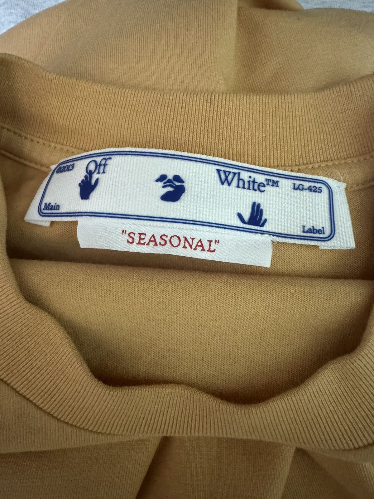 Off-White Off white 70s yellow tee Size US S / EU 44-46 / 1 - 2 Thumbnail