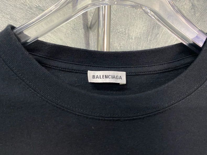Balenciaga Balenciaga Black round neck short sleeve chest five-color Size US XL / EU 56 / 4 - 3 Thumbnail