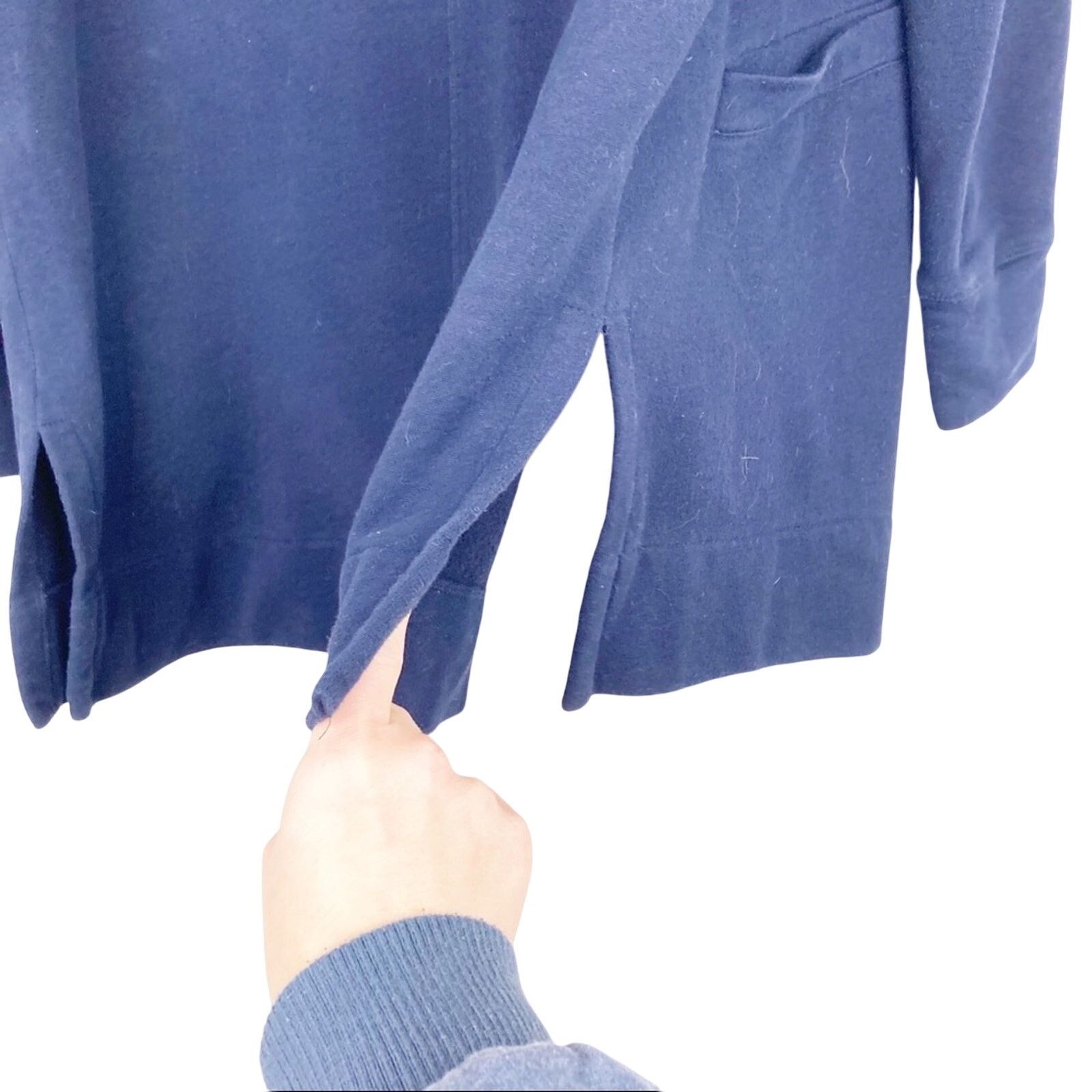 Loft Ann Taylor Loft Navy Blue Open Front Cardigan Size M / US 6-8 / IT 42-44 - 5 Thumbnail