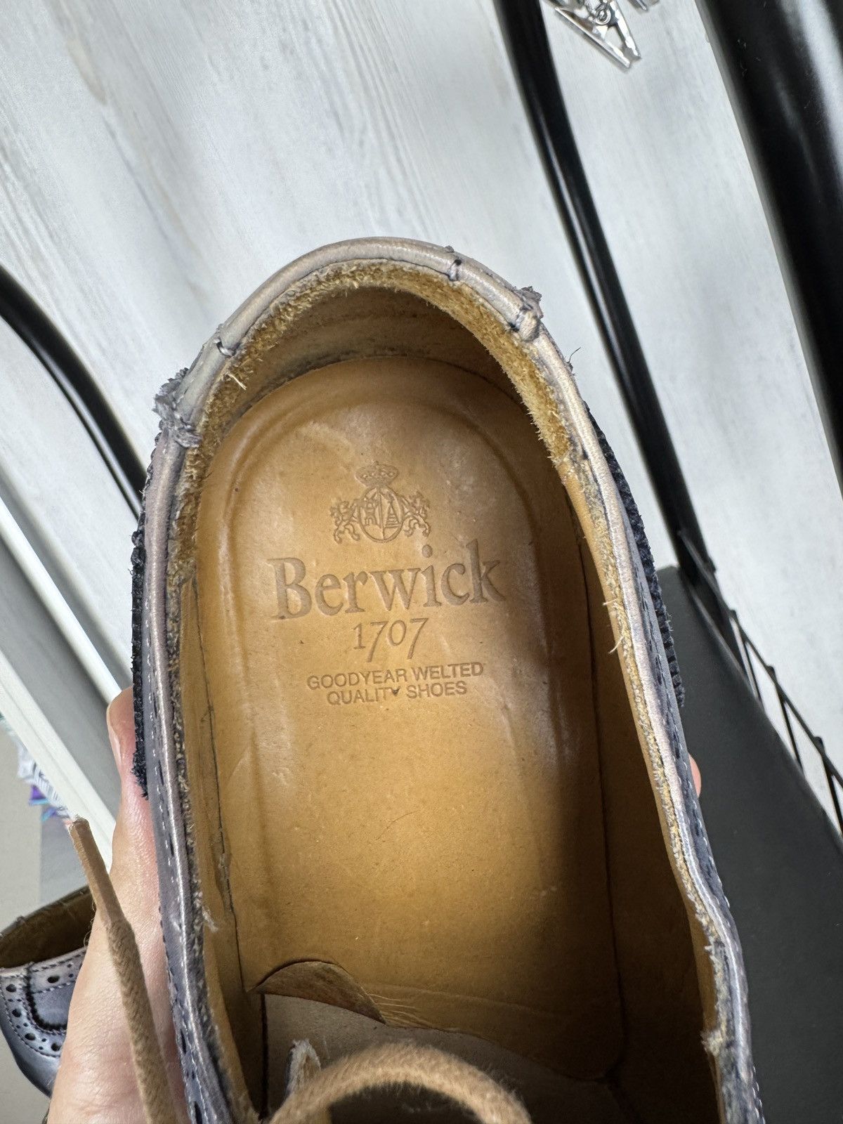 Berwick 1707 Berwick 1707 blue faded dainite sole brogues goodyear shoes Size US 11 / EU 44 - 16 Thumbnail