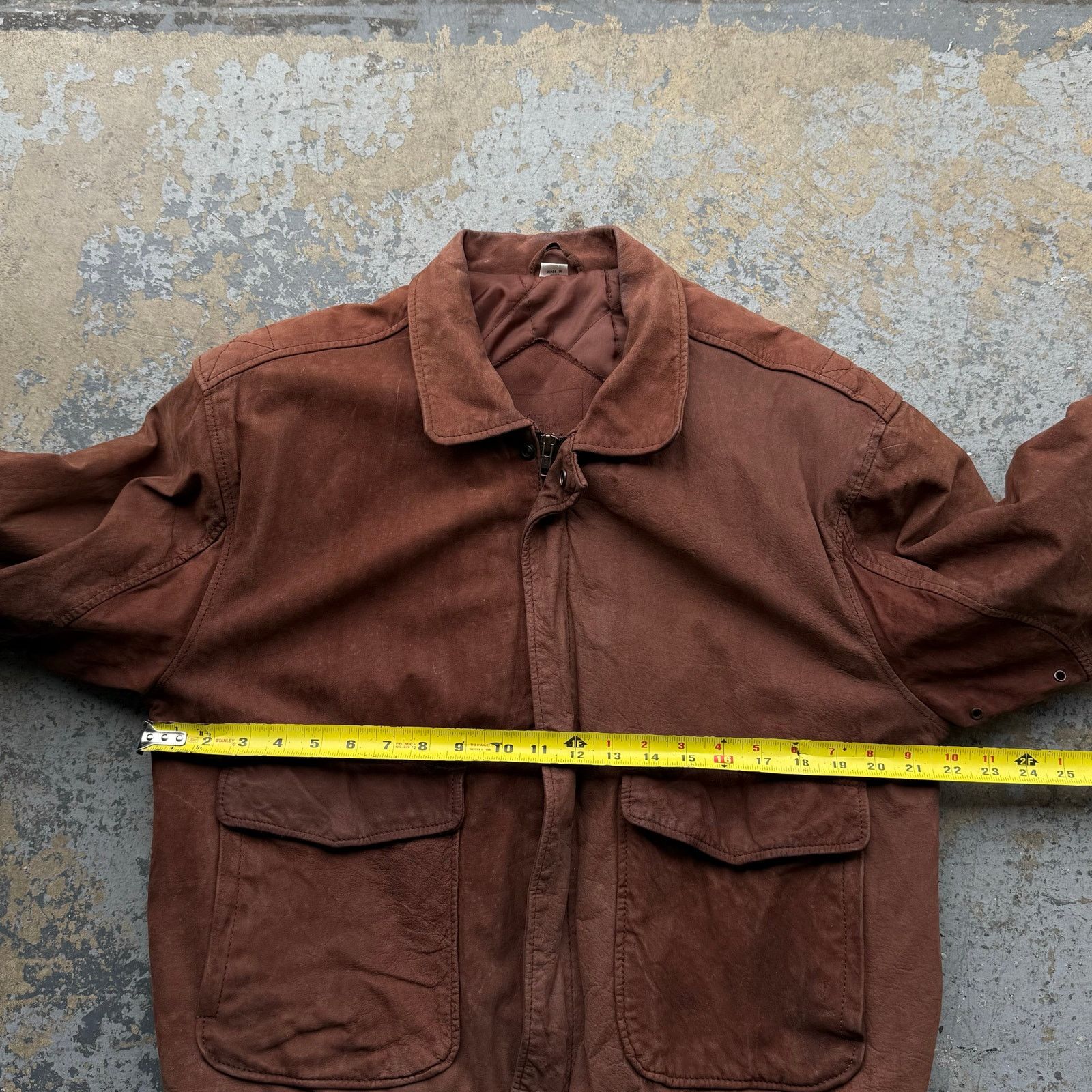 Vintage Vintage Brown Leather Bomber Jacket Sz M Size US M / EU 48-50 / 2 - 5 Thumbnail